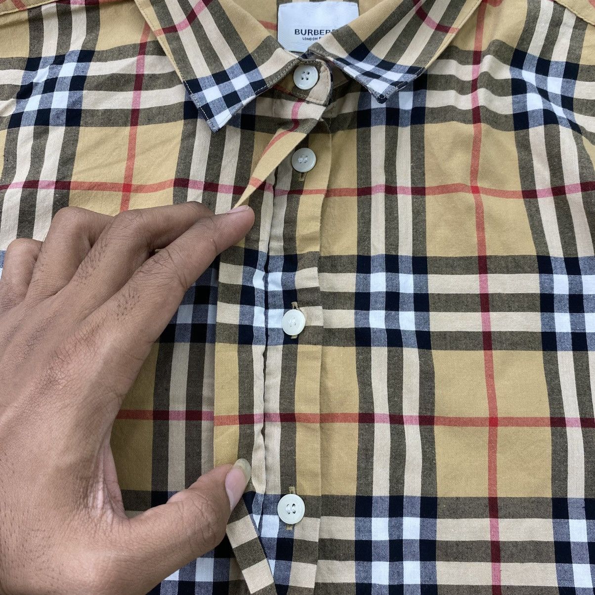 Burberry Burberry London Nova Check Plaid Button Up Shirt Luxury Size US S / EU 44-46 / 1 - 6 Thumbnail