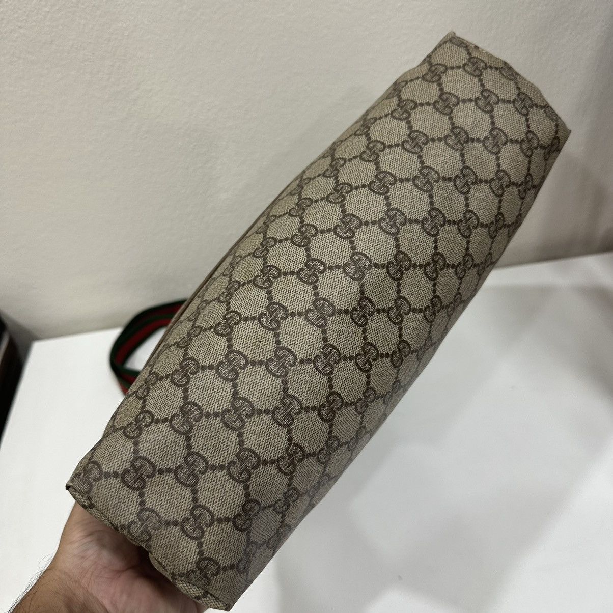 Gucci ‼️YES‼️ VINTAGE GUCCI GG SUPREME SHERRY LINE TOTE BAG Size ONE SIZE - 5 Thumbnail