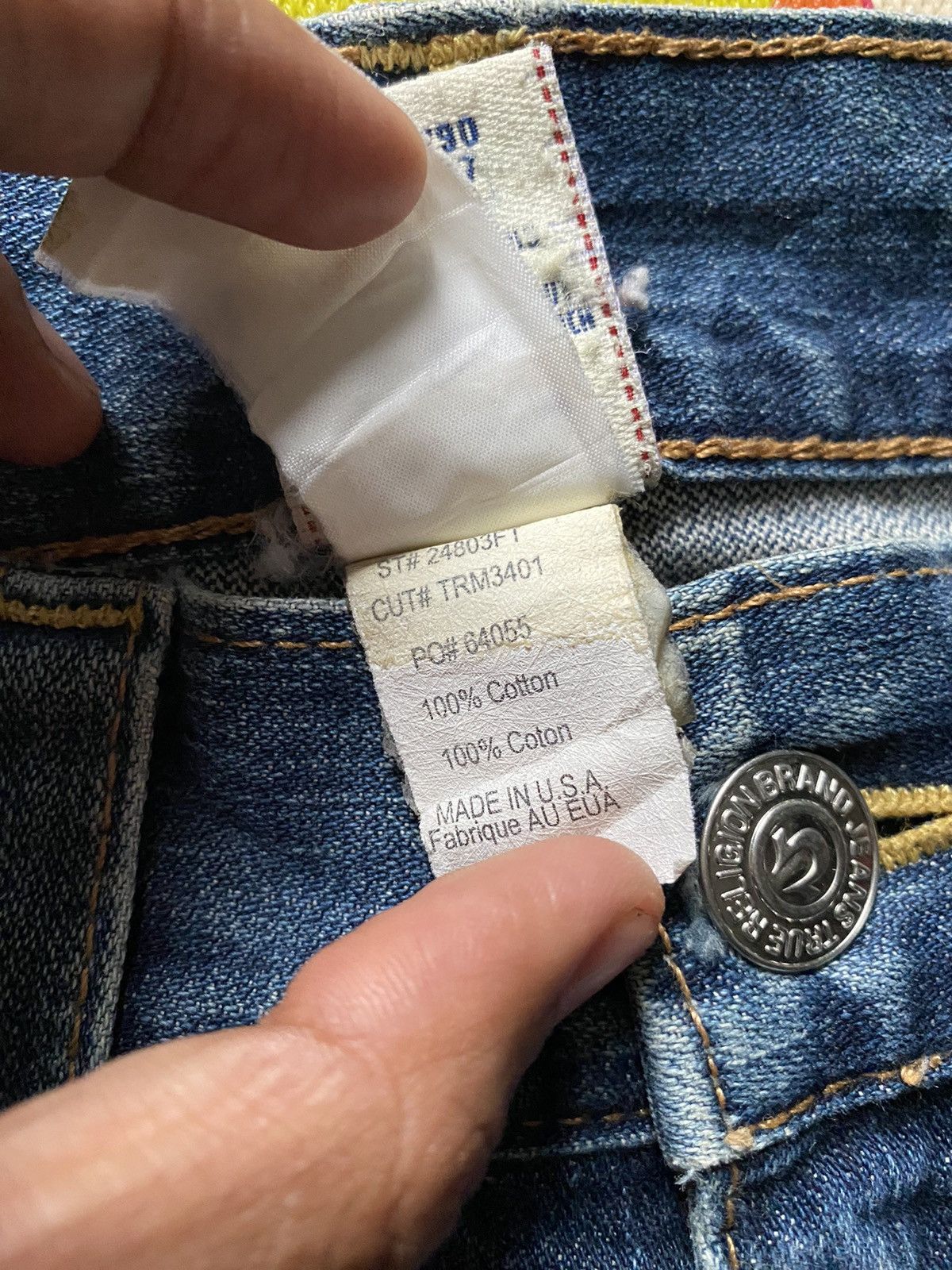 If Six Was Nine × Japanese Brand × True Religion 2000s true religion studed flared western leather jeans Size US 34 / EU 50 - 10 Thumbnail