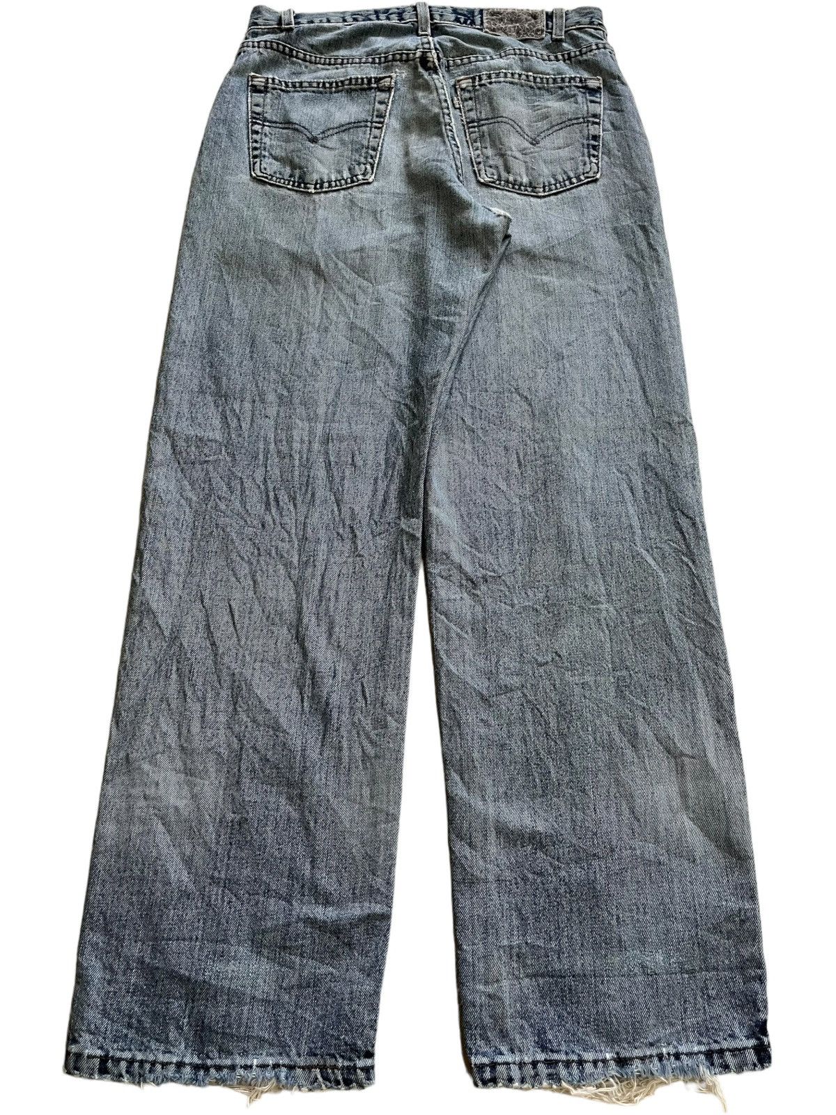 Levi's Vintage 80s Levis Silver Tab Blue Wash Distress Baggy Jeans Size US 31 - 2 Thumbnail