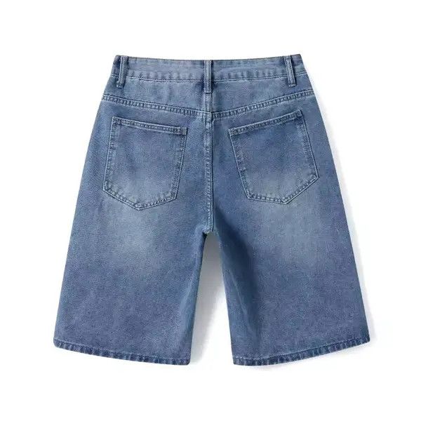 Japanese Brand Komura x Kubo Distressed Washed Y2k Shorts Jorts Denim Size US 38 / EU 54 - 4 Thumbnail