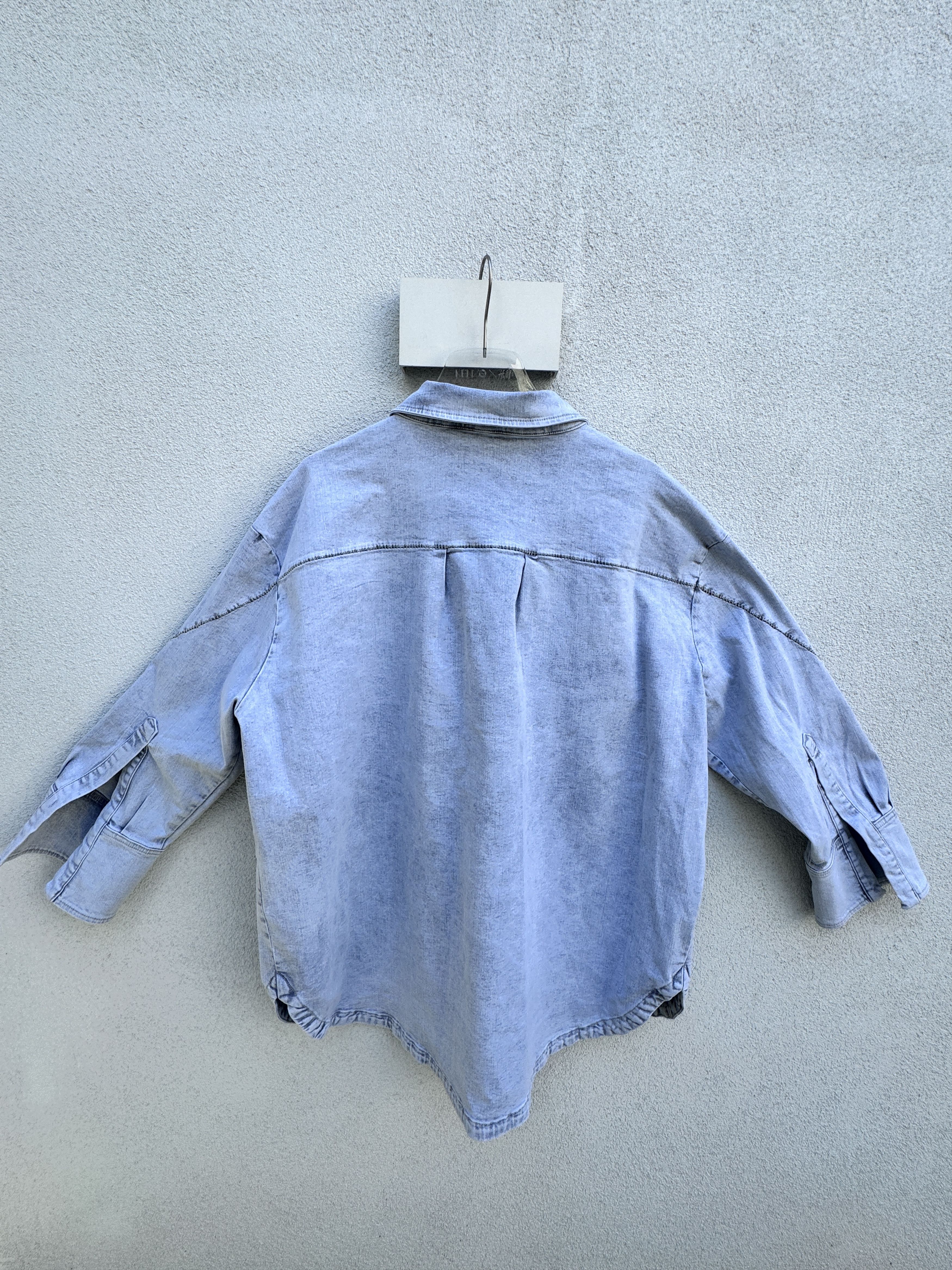 Thom Krom THOM KROM Unisex Oversized Blue Jeans Shirt Size M to XL Size US M / EU 48-50 / 2 - 3 Thumbnail