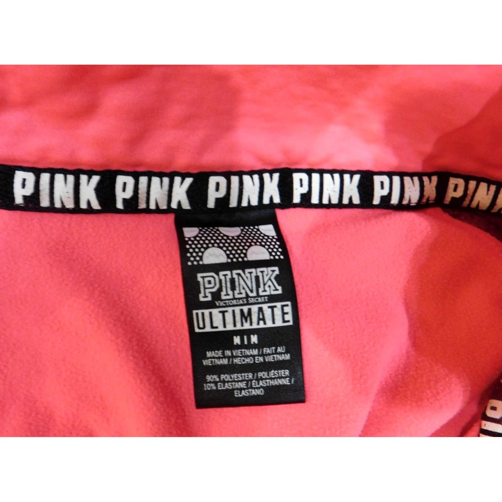 Victoria's Secret Victoria's Secret PINK Sweatshirt Pullover Women Medium Blue Logo Stretch Mock Neck 1/4 Zip Classic 90s Event Size M / US 6-8 / IT 42-44 - 6 Thumbnail