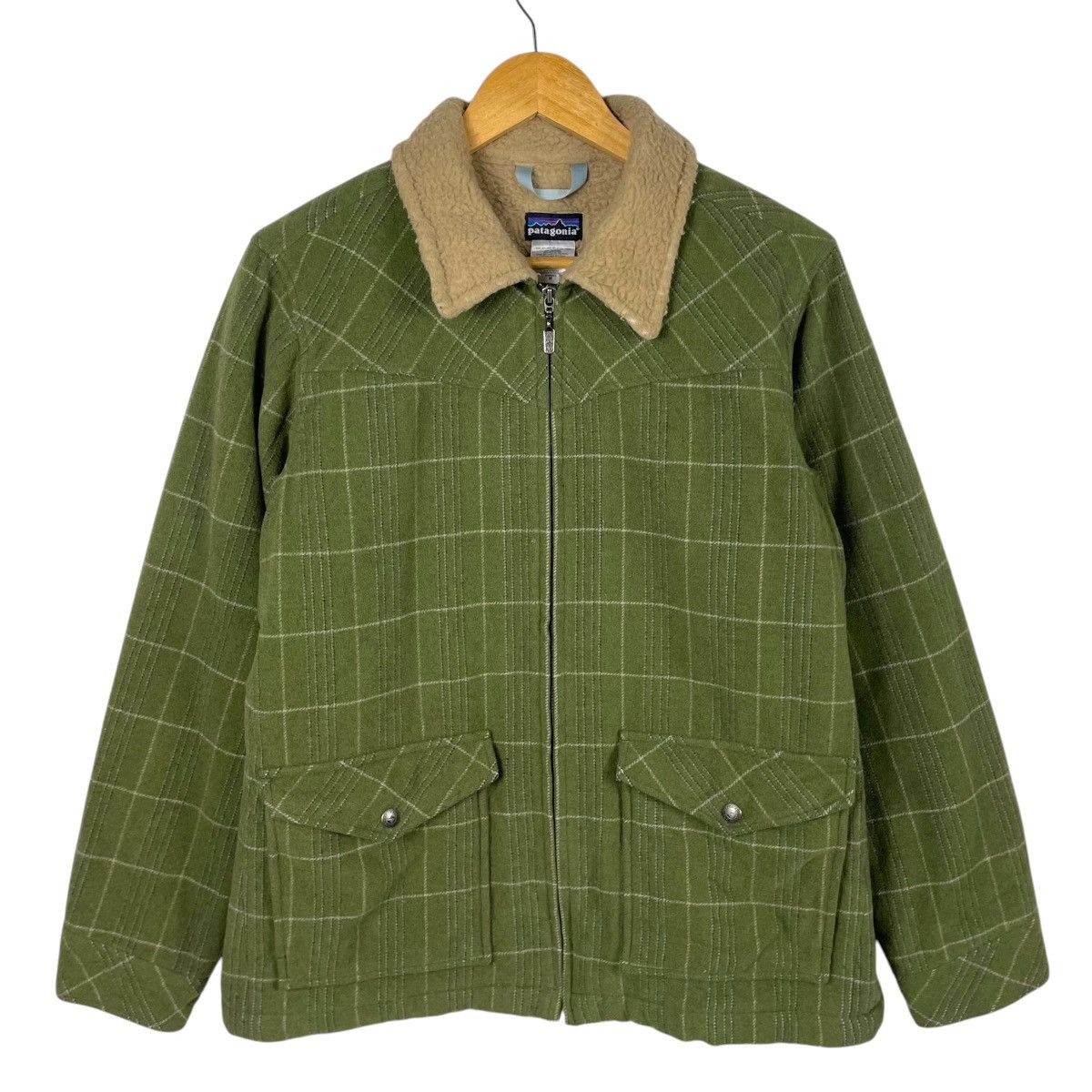 Patagonia 💥 PATAGONIA PLAID CHECKED ZIPPER WARM JACKET Size US M / EU 48-50 / 2 - 1 Thumbnail