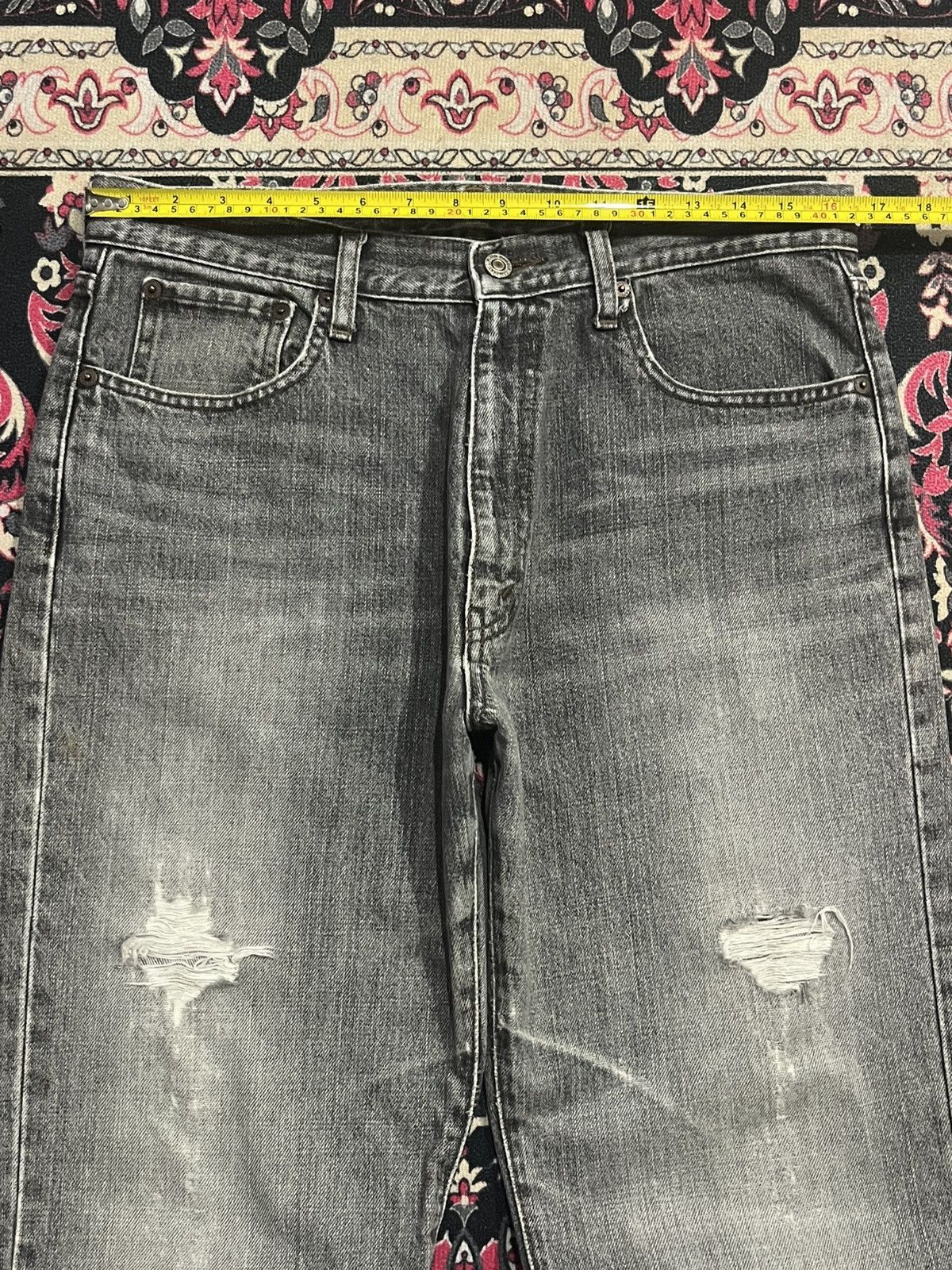 Other ⚡️Distressed⚡️Vintage Bobson Chessking Black Faded Washed Jean Size US 34 / EU 50 - 13 Thumbnail
