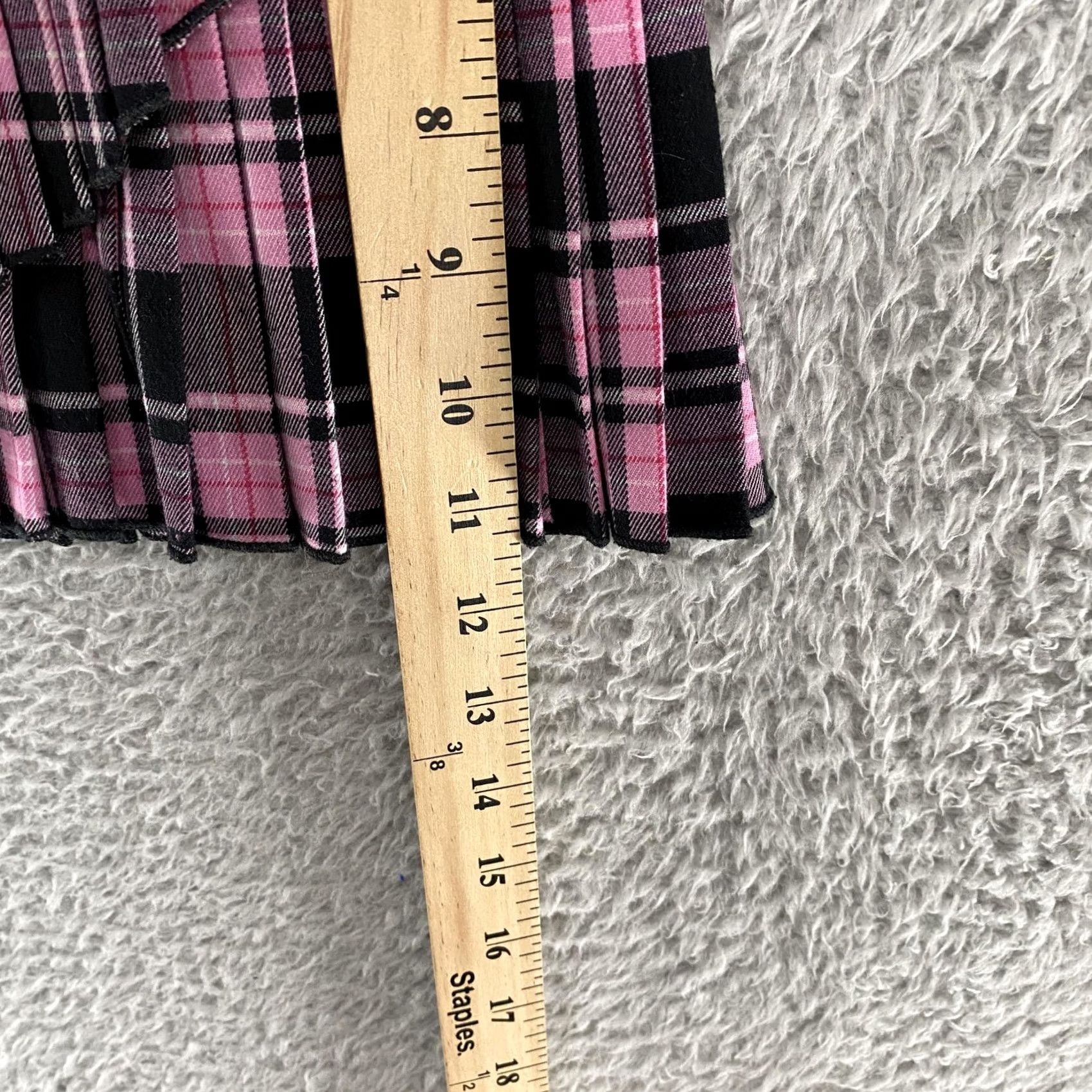 Vintage VTG Twenty One Plaid Mini Skirt Size S Juniors Pink Low Rise Pleated Short Skirt Y2K Emo Punk Size 28" / US 6 / IT 42 - 6 Thumbnail