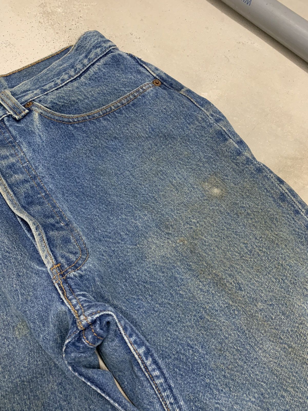 Levi's Levis 501 Vintage Muddy Patch Distressed Denim Size US 30 / EU 46 - 12 Thumbnail