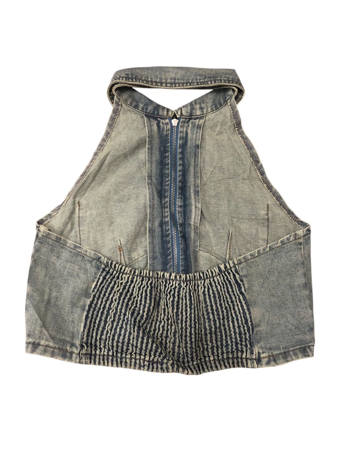 Japanese Brand Dazy halter top denim sexy girl Size S / US 4 / IT 40 - 5 Thumbnail