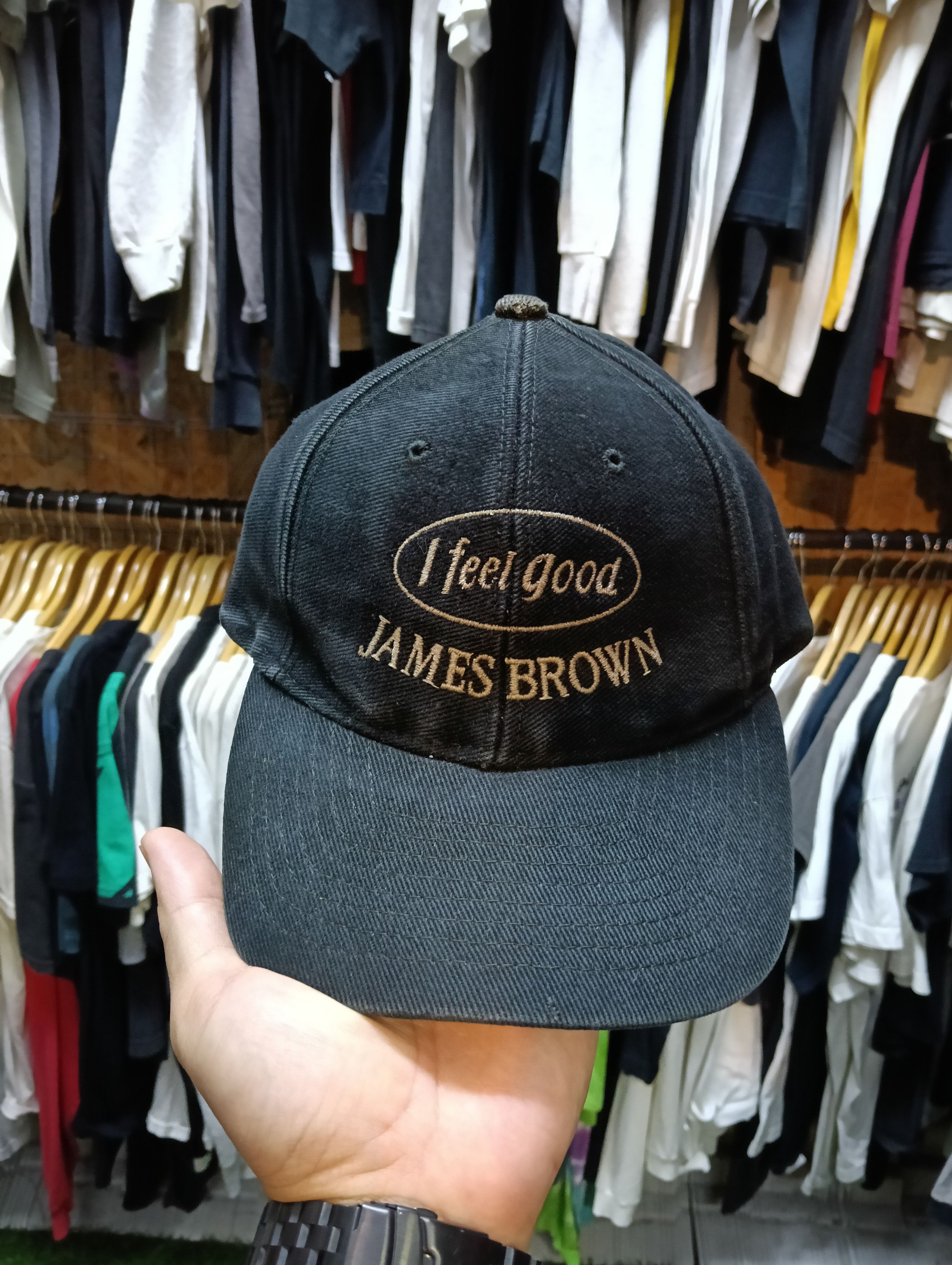 Vintage James Brown I FEEL GOOD hat Size ONE SIZE - 1 Thumbnail