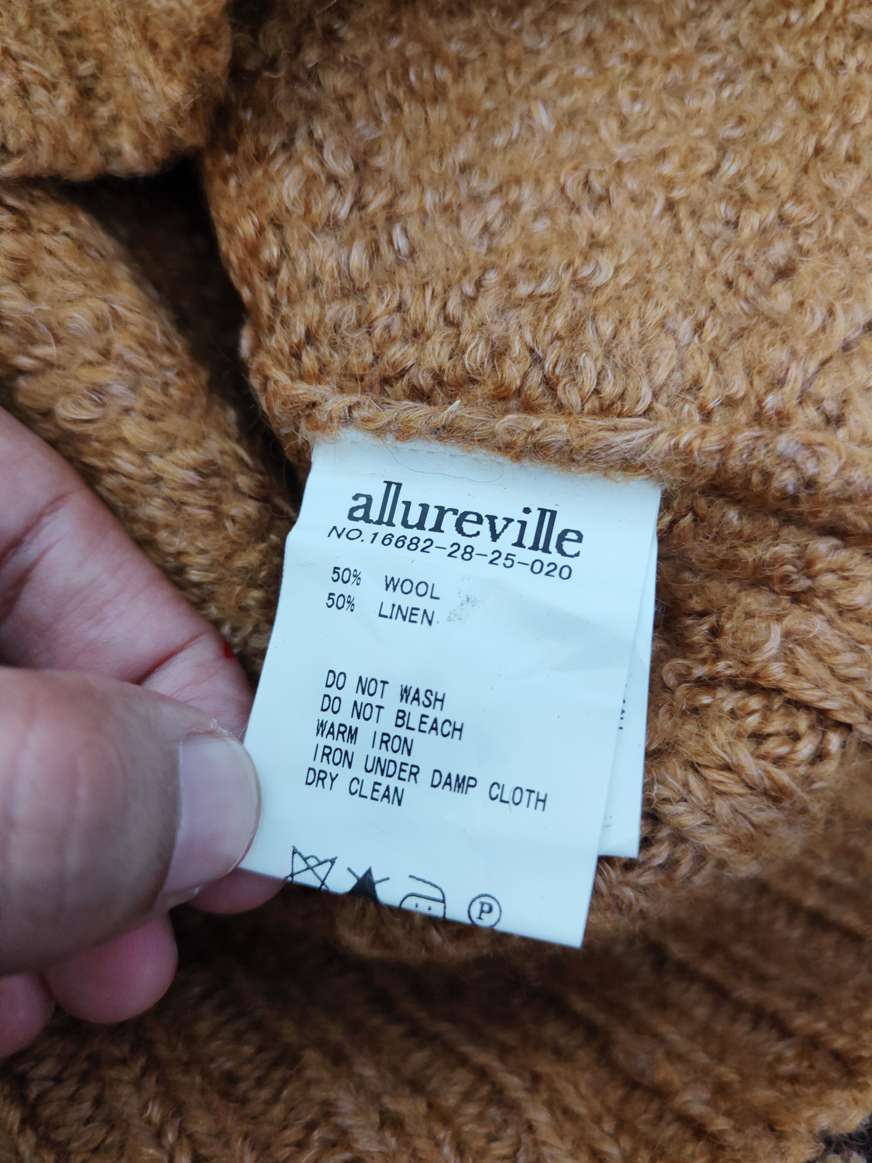 Japanese Brand Allureville Brown Knitwear Crop Top Jackets #W738 Size S / US 4 / IT 40 - 10 Thumbnail
