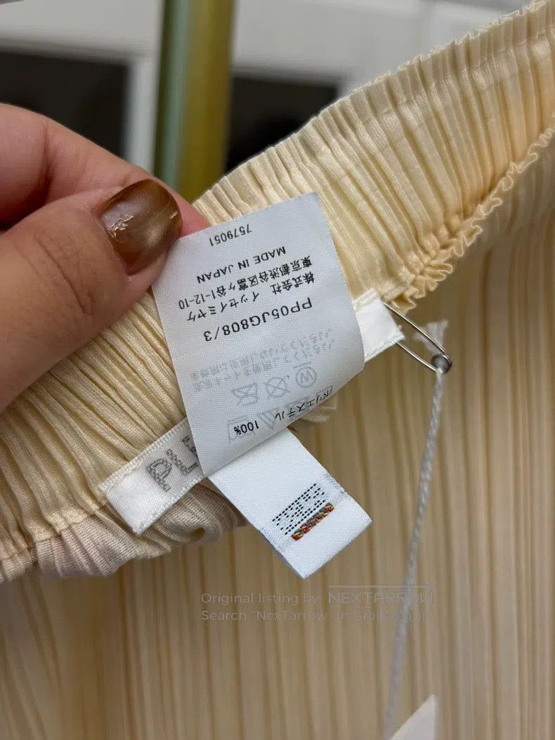 Issey Miyake Issey Miyake size:3 Iridescent Beige Midi Skirt Size 31" - 5 Thumbnail