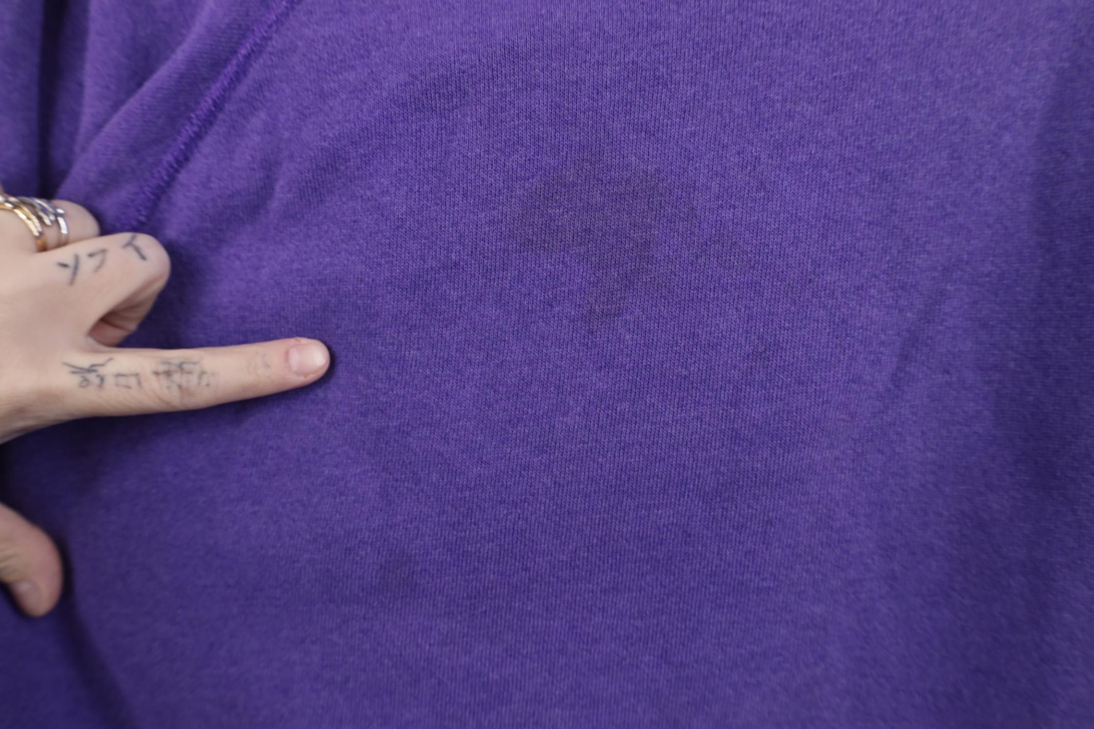 Vintage Vintage 90s Streetwear Raglan Crewneck Sweatshirt Purple USA Size XXL / US 16-18 / IT 52-54 - 5 Thumbnail
