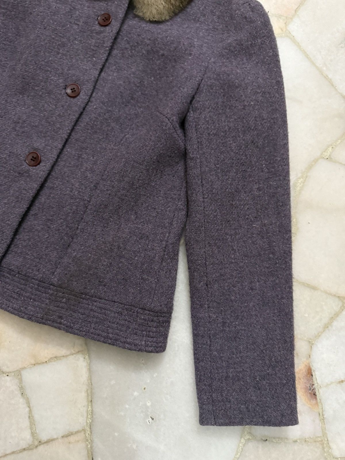 Harris Tweed Harris Tweed Hand Woven Fur Collar Jacket Size XS / US 0-2 / IT 36-38 - 5 Thumbnail