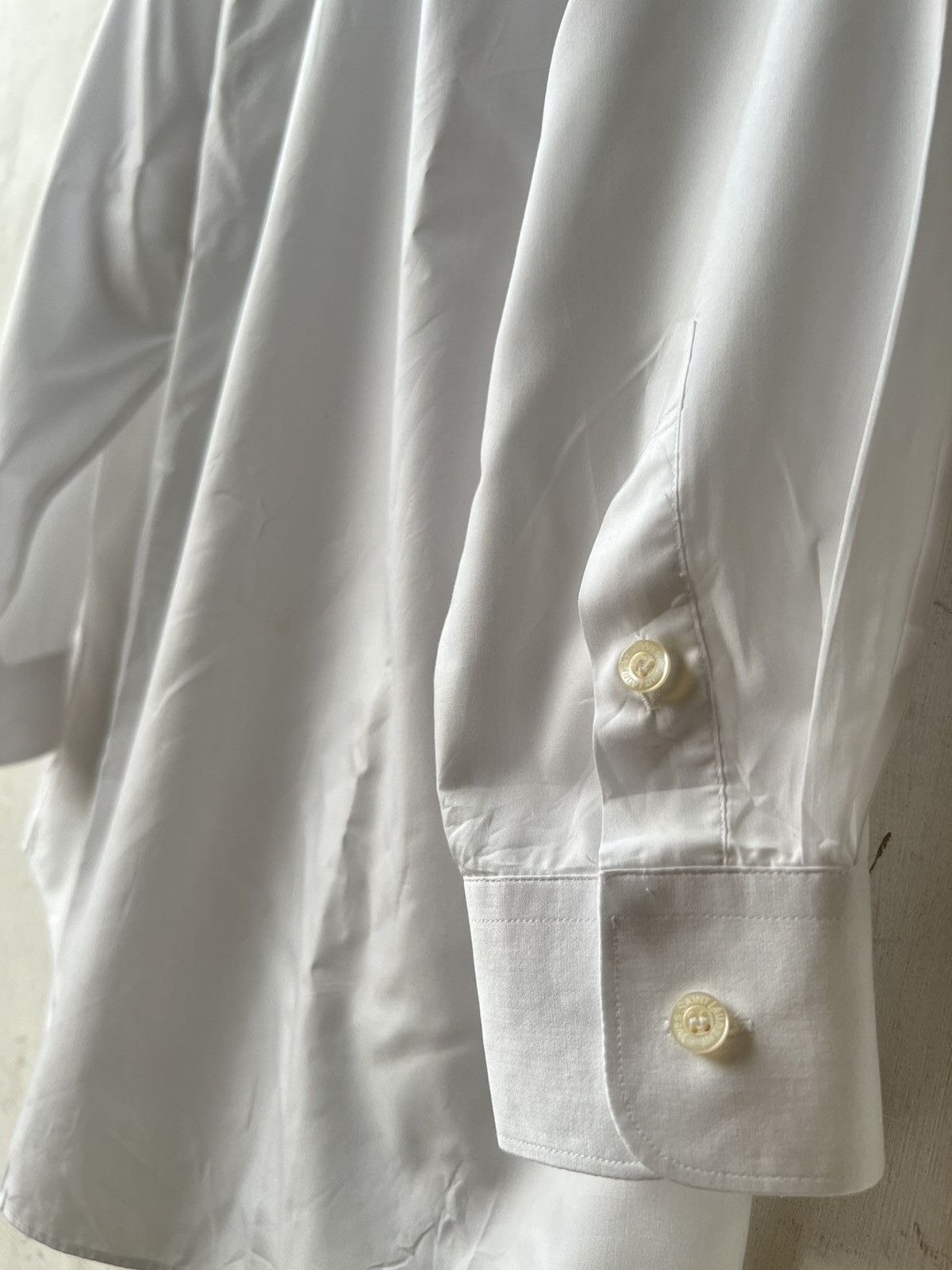 Vintage × Yves Saint Laurent Yves Saint Lauren White Shirt Size US L / EU 52-54 / 3 - 12 Thumbnail