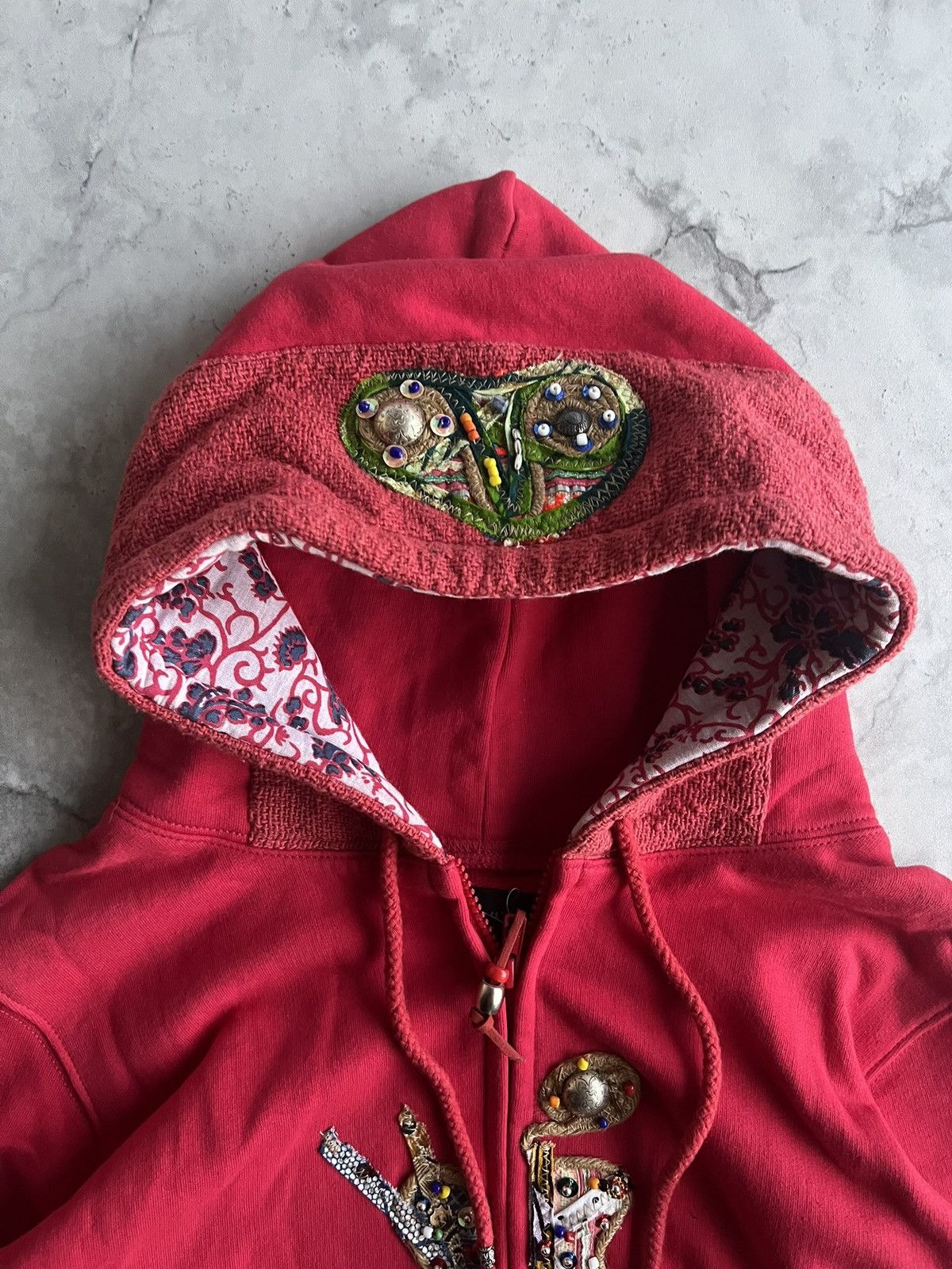 Japanese Brand La Gate Beaded Embroidered “Gekko” Hoodie Size US S / EU 44-46 / 1 - 4 Thumbnail