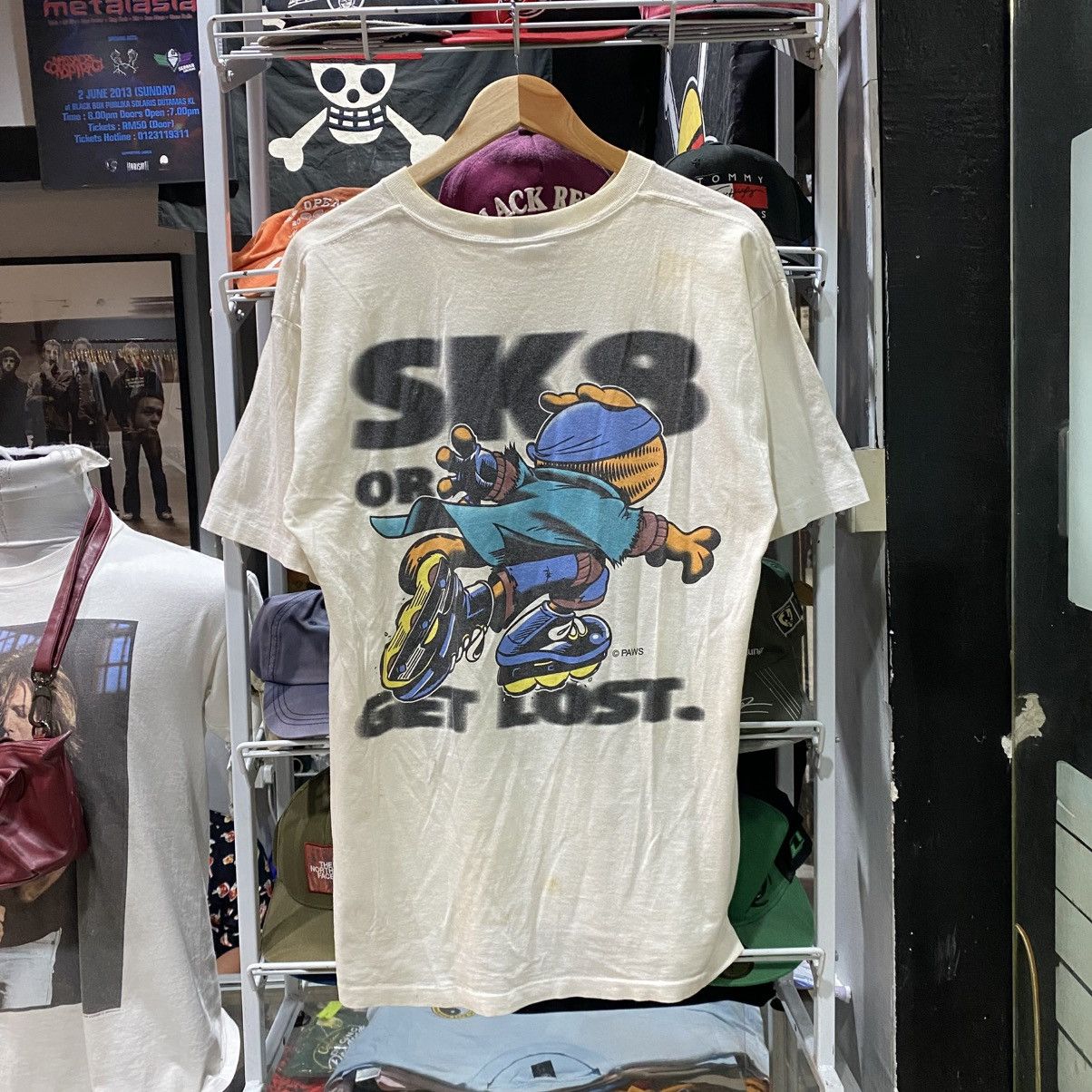 Vintage Vintage 90s Garfield Dont Walk SK8 Or Get Lost. t-shirt Size US L / EU 52-54 / 3 - 2 Thumbnail