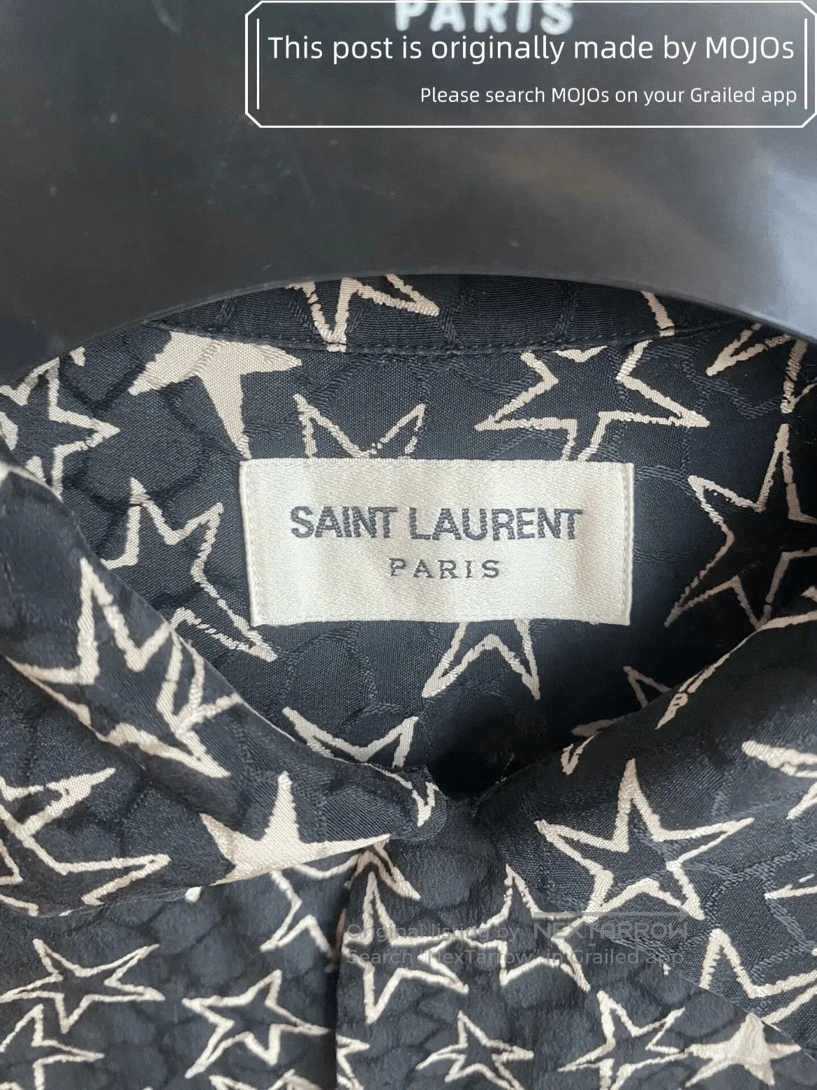 Saint Laurent Paris Sz 37 Saint Laurent Paris 19AW Full Stars Print Shirt mojos Size US S / EU 44-46 / 1 - 2 Thumbnail