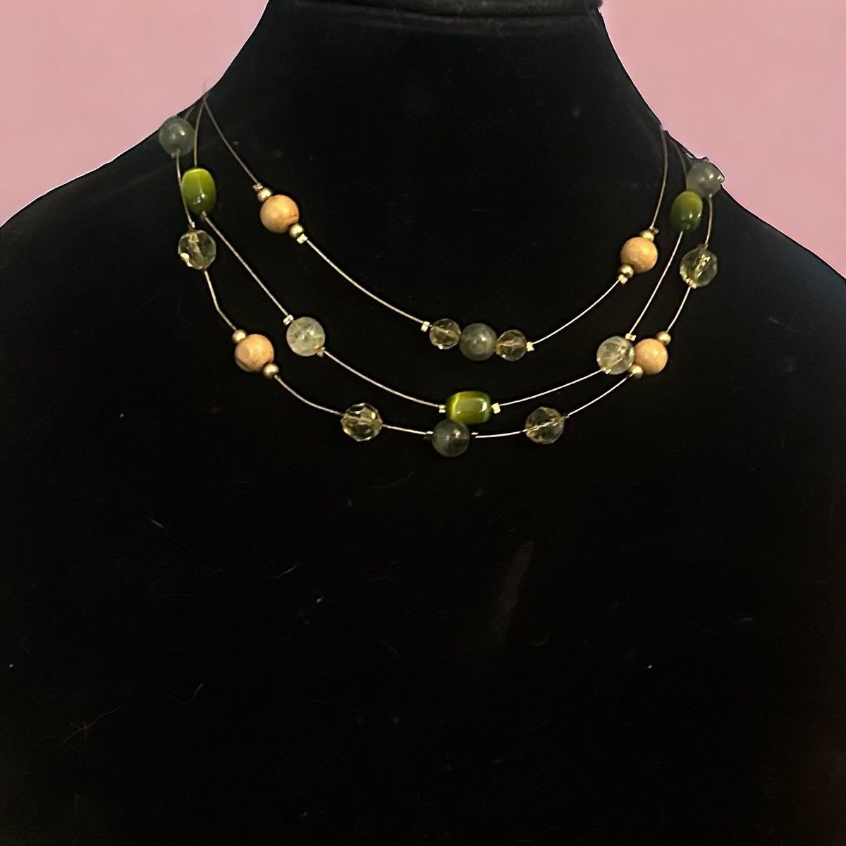 Other Multi strand layered station bead wire necklace Size ONE SIZE - 1 Thumbnail
