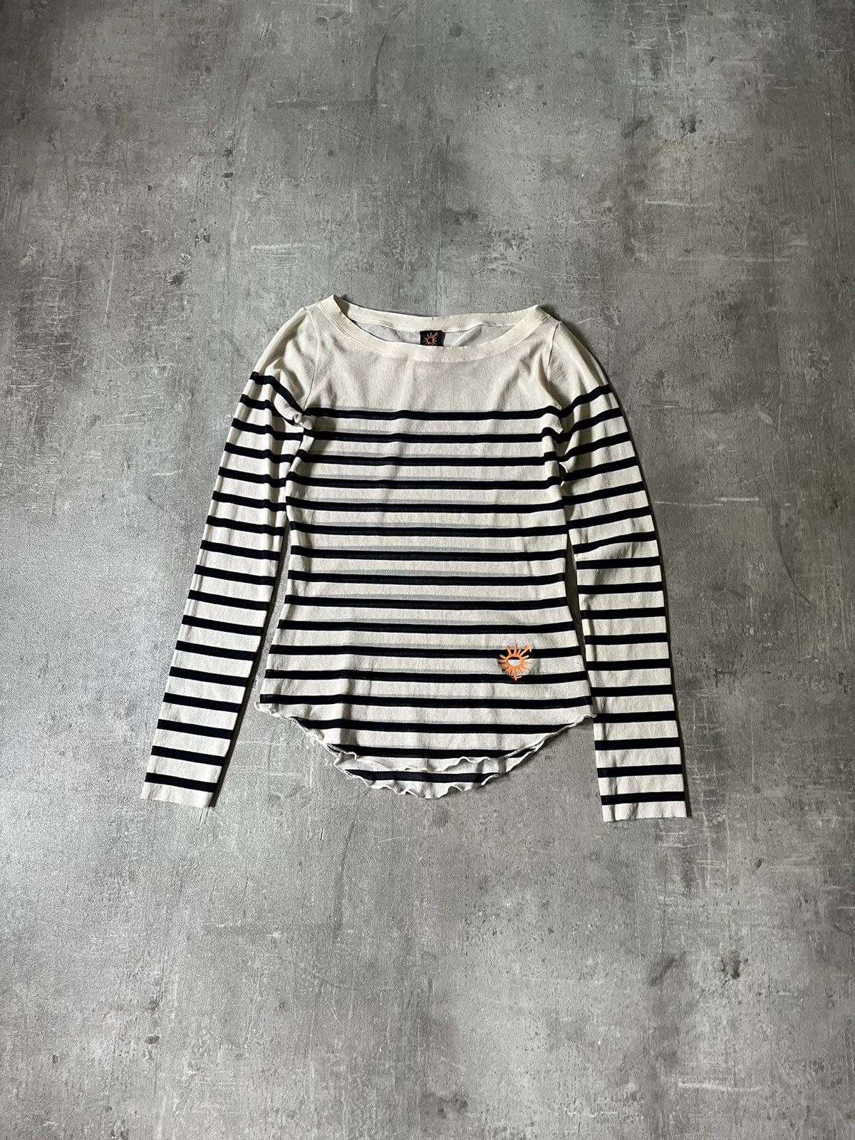 Jean Paul Gaultier Vintage Jean Paul Gaultier striped mesh top 90s Size S / US 4 / IT 40 - 1 Thumbnail