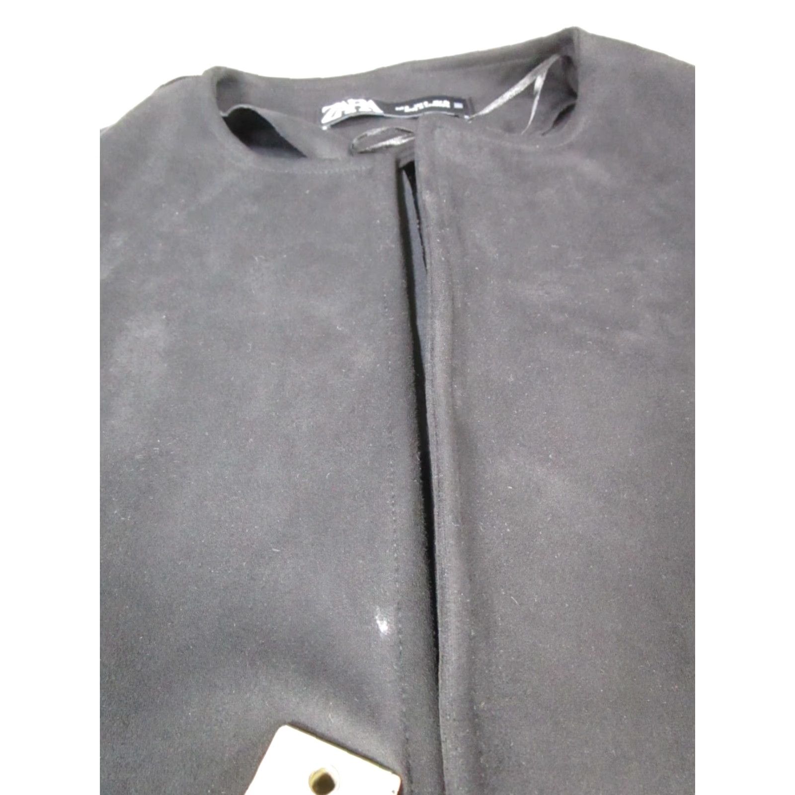Zara Zara Jacket Womens Small Black Open Front Size S / US 4 / IT 40 - 6 Thumbnail