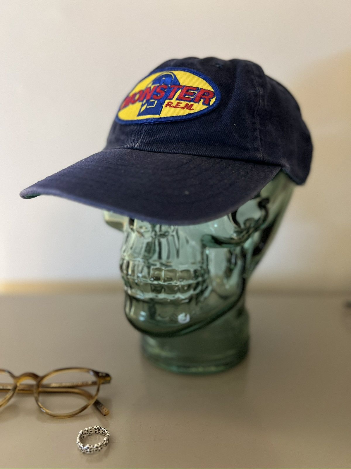 Other Vintage R.E.M 90s Monster Embroidered Logo Cap Size ONE SIZE - 6 Thumbnail