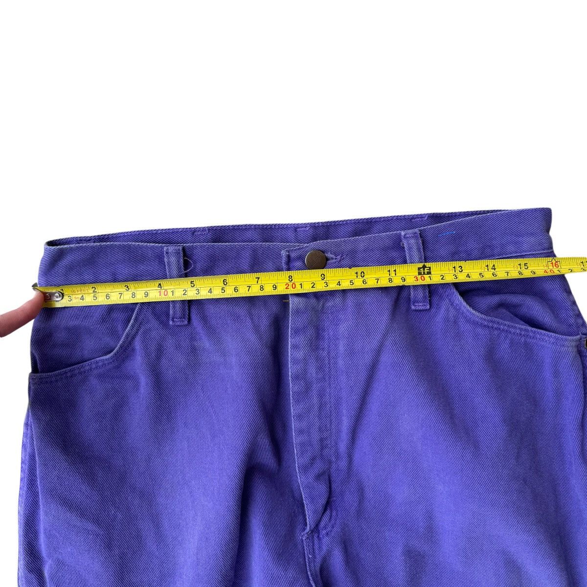 Vintage × Wrangler 90s WRANGLER STRAIGHT LEG PURPLE WASHED JEANS PANTS VINTAGE Size US 32 / EU 48 - 15 Thumbnail