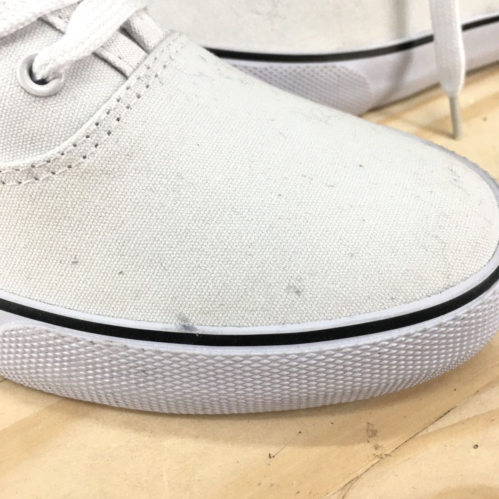 Vintage A New Day Shoes Womens Layla Sneakers White Canvas Low Top Lace Up Comfort NEW Size M / US 6-8 / IT 42-44 - 6 Thumbnail