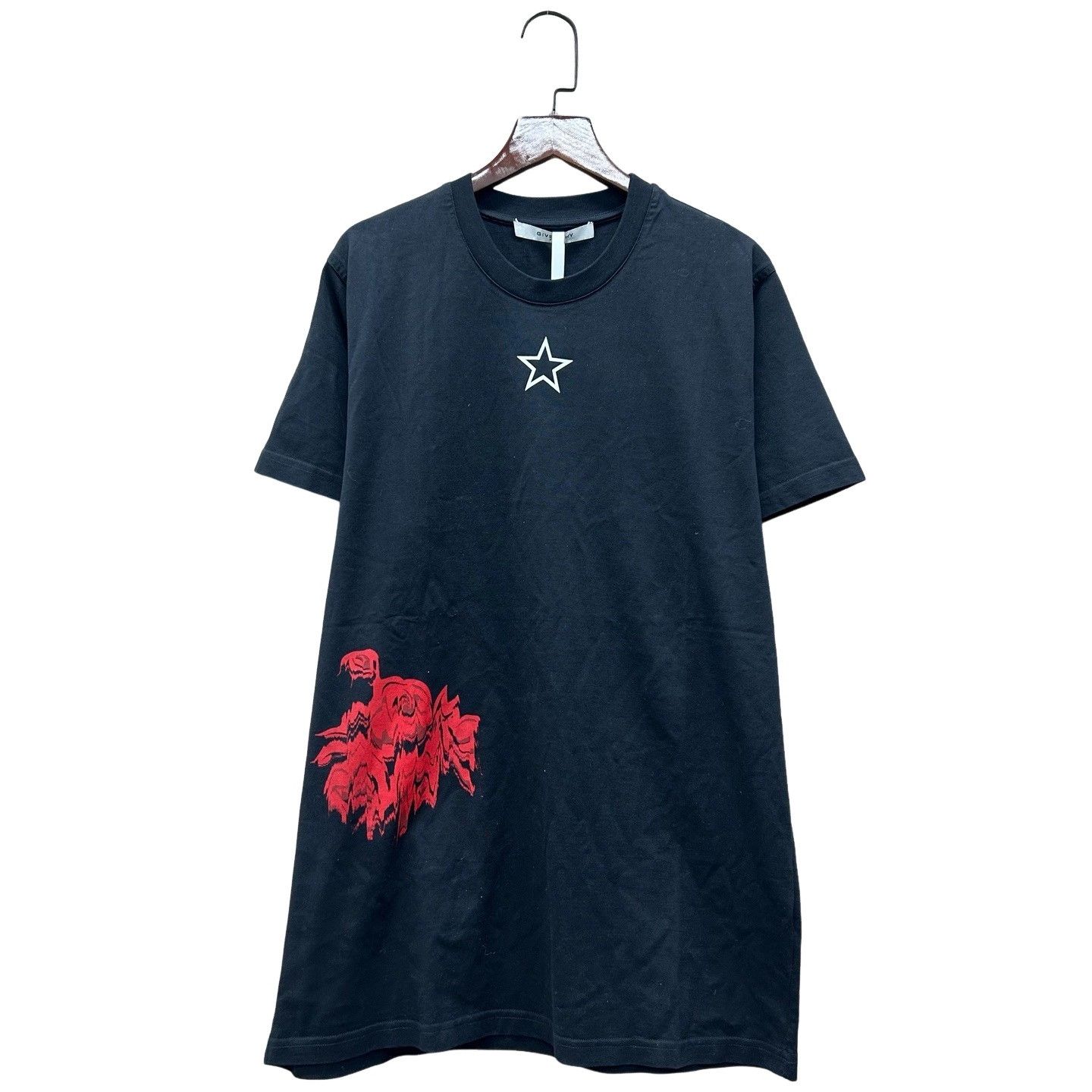 Givenchy Givenchy Gothic Star Rose Graphic T-Shirt XXS Size US XXS / EU 40 - 1 Thumbnail