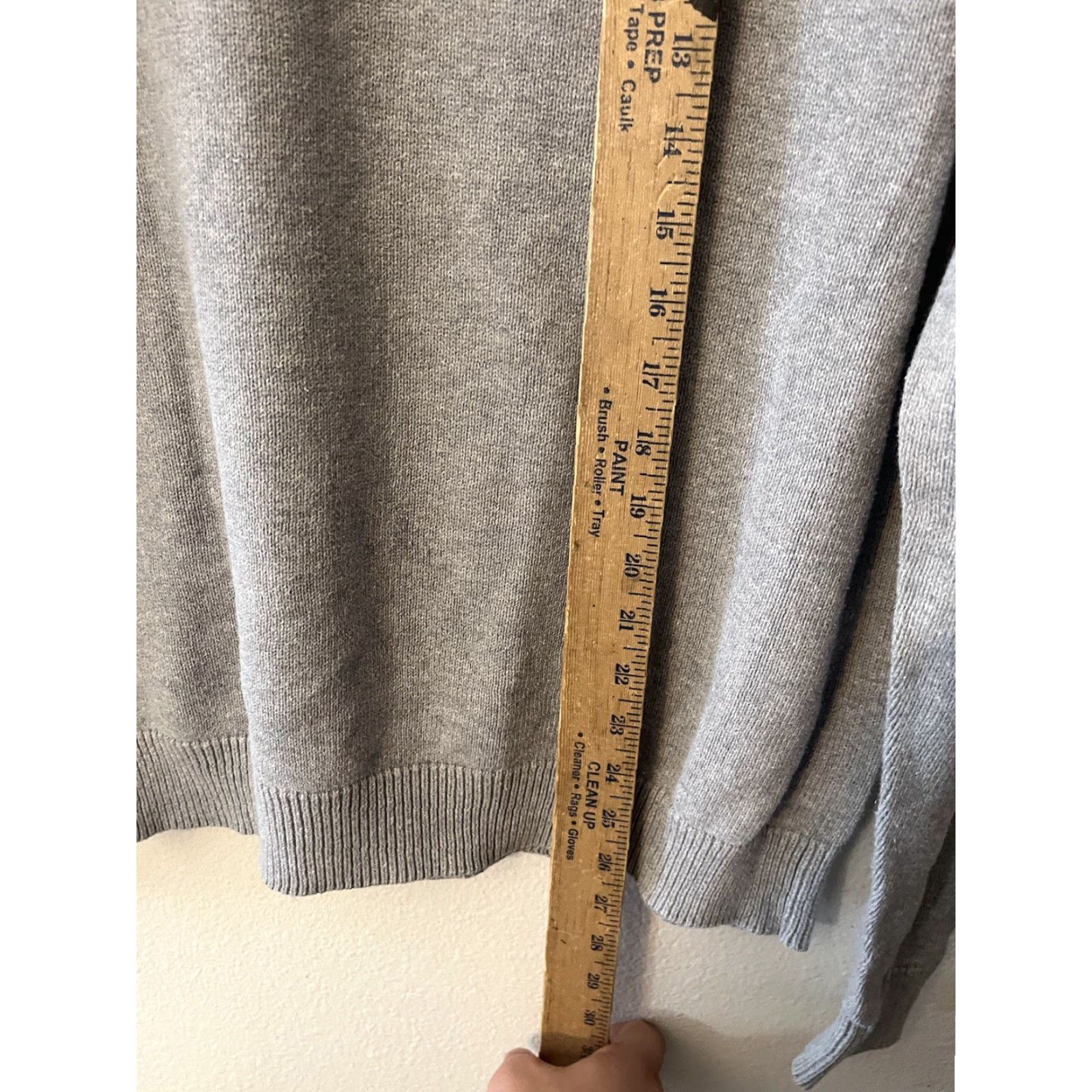 Chaps VINTAGE Chaps Men Heavy Long Sleeve Crew Neck Sweater L Gray 100% Cotton Embroidered Logo Golf Hiking Walking Mens Regular Sweatshirt Crewneck Size US L / EU 52-54 / 3 - 5 Thumbnail