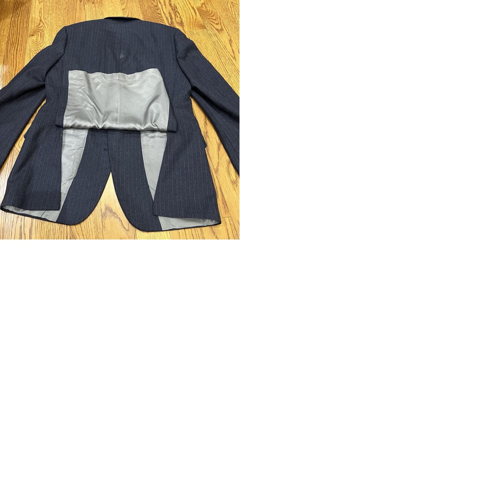 Pierre Cardin Pierre Cardin Sanger Harris Blazer Jacket Charcoal Gray Wool Blend 2 Button Notch Lapel Double-Vented Regular 41R Men Sport Coat Suit Blazer Size 42R - 10 Thumbnail