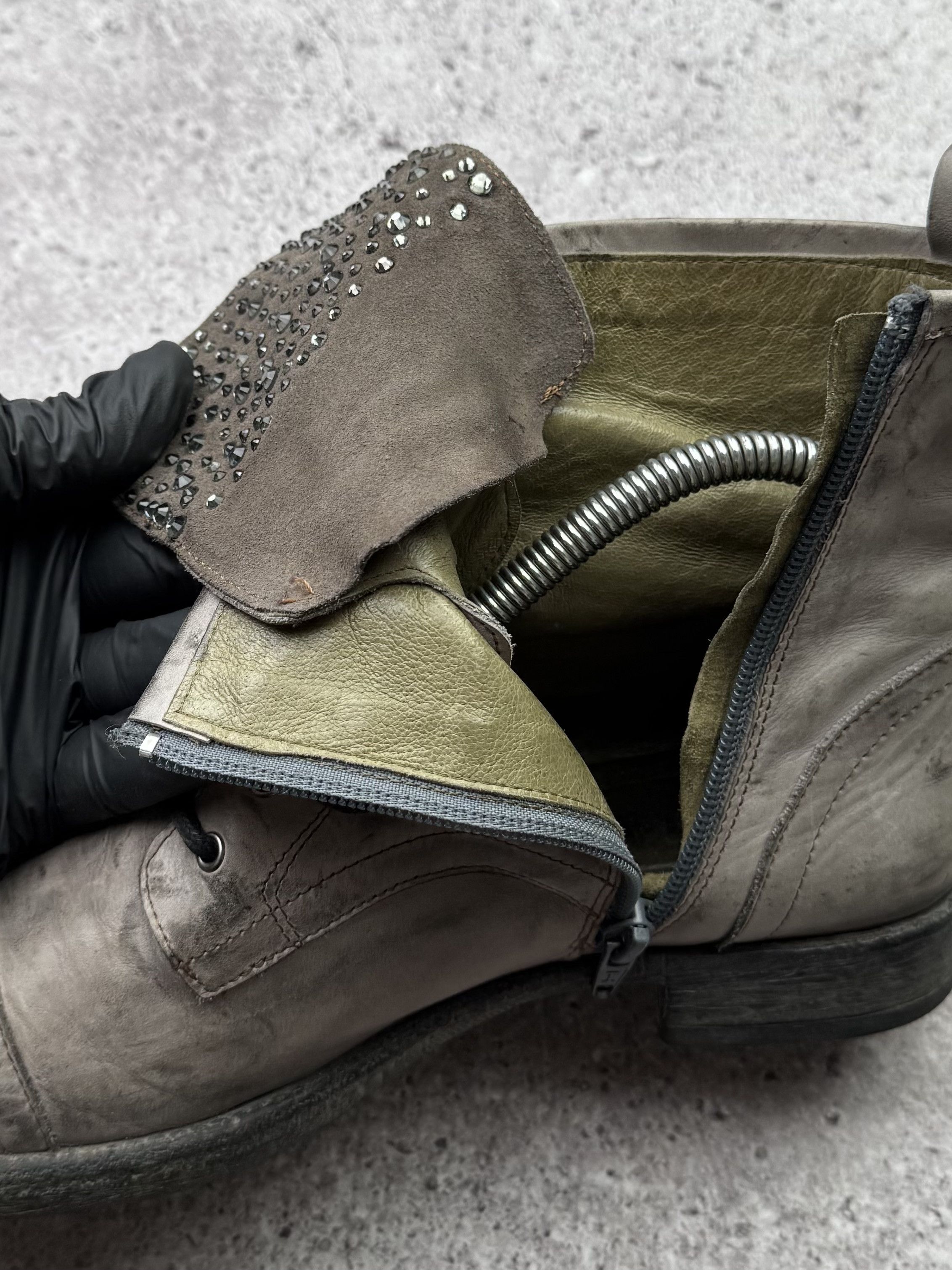 Vintage Leather Boots C620(V448)