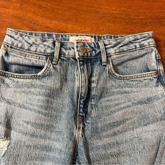 Wrangler WRANGLER HIGH RISE RODEO STRAIGHT CROP JEANS SZ 2/26 Size 24" / US 00 / IT 34 - 5 Thumbnail