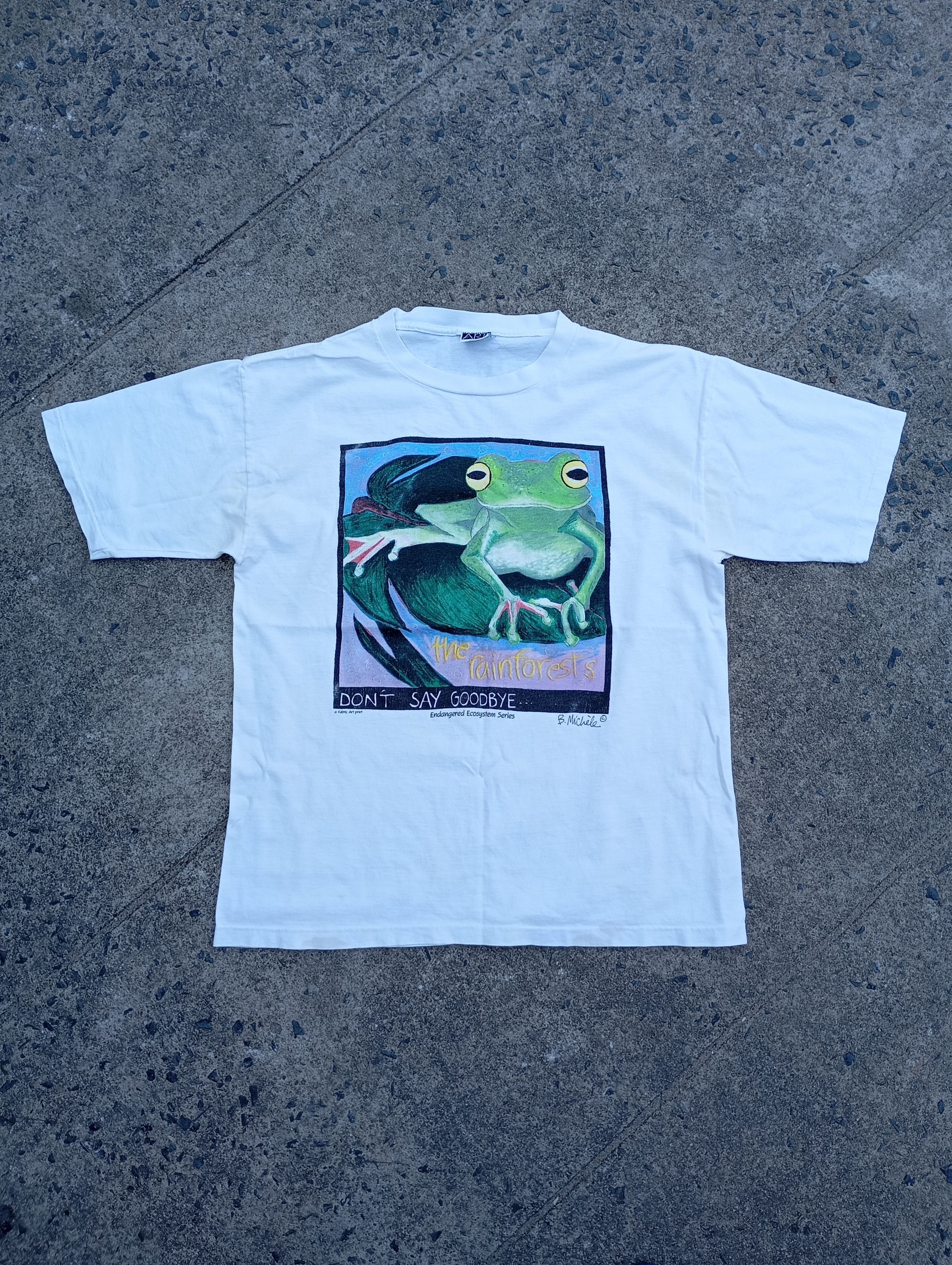 Vintage Vintage 90s Fabric Art print T shirts Size US L / EU 52-54 / 3 - 1 Thumbnail