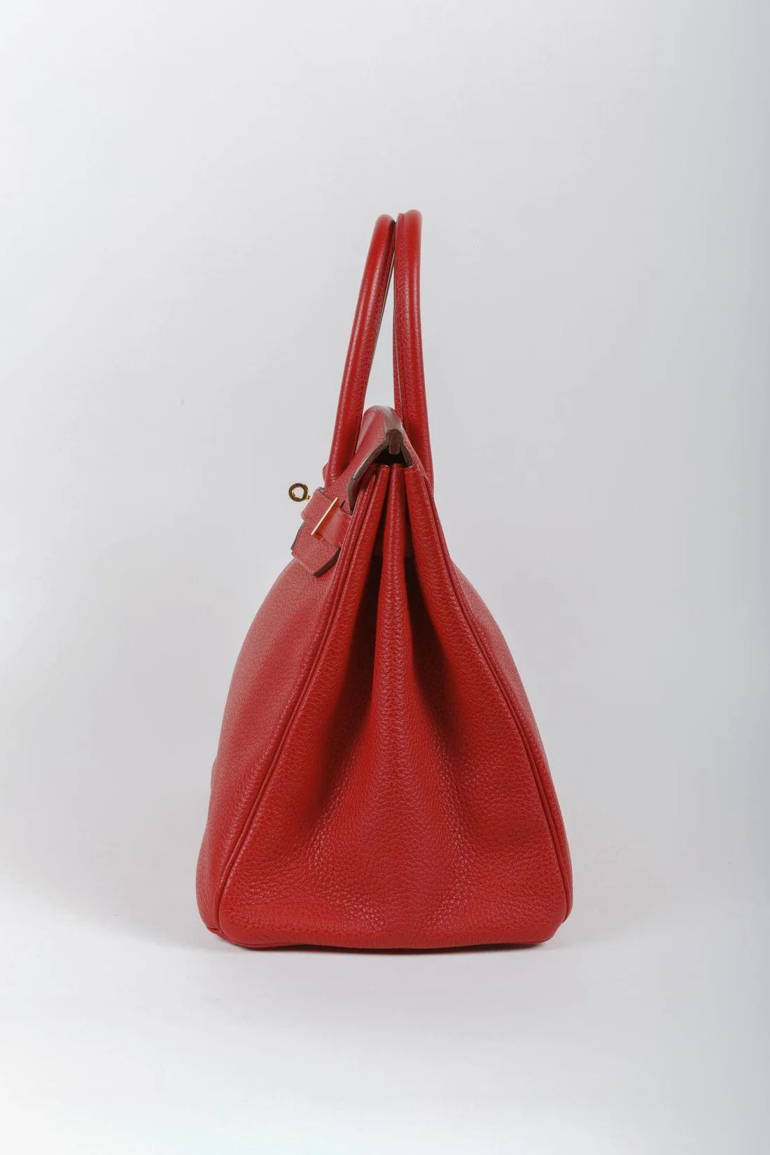 Hermes Hermès Birkin 35 Rouge Casaque Clemence GHW Size ONE SIZE - 6 Thumbnail