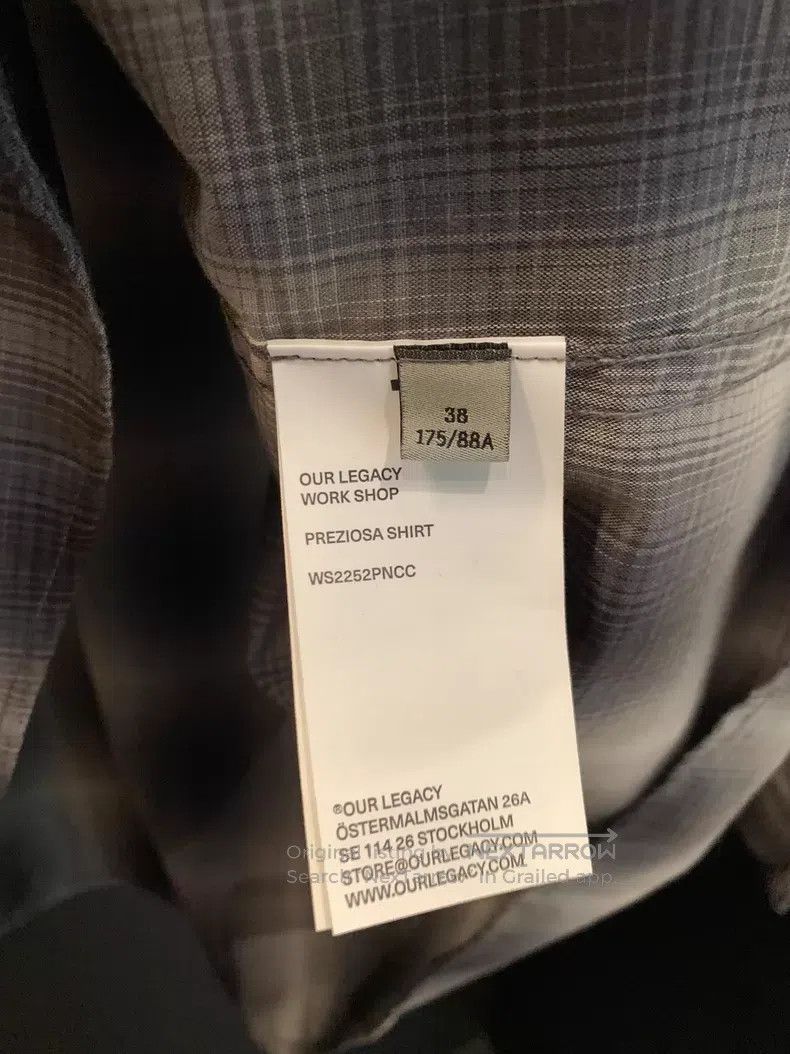 Our Legacy Our Legacy Plaid Shirt Co-branded Model Size XS / US 0-2 / IT 36-38 - 3 Thumbnail