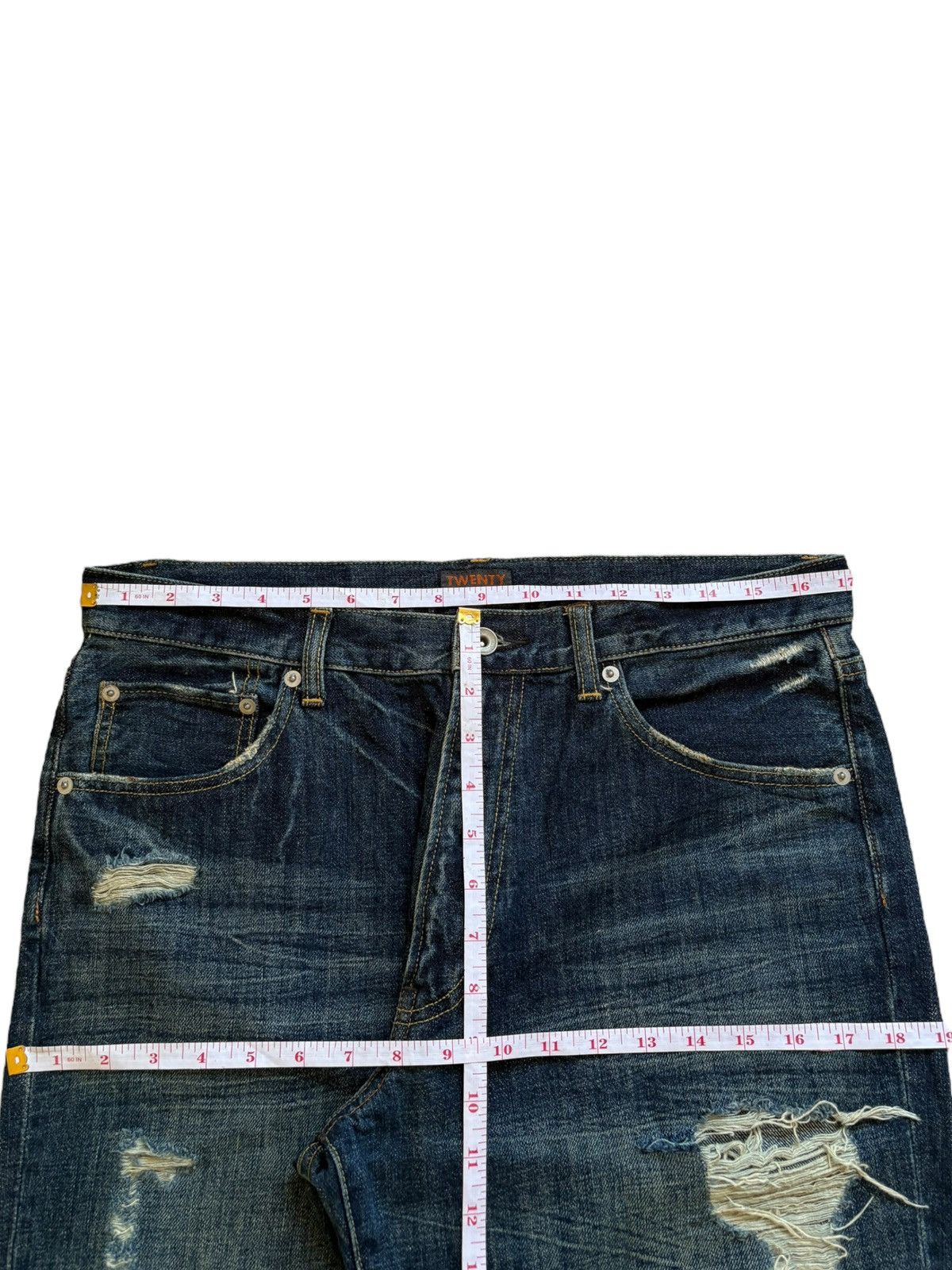 Japanese Brand Vintage Japanese Brand Mud Wash Distressed Baggy Jeans Size US 34 / EU 50 - 12 Thumbnail