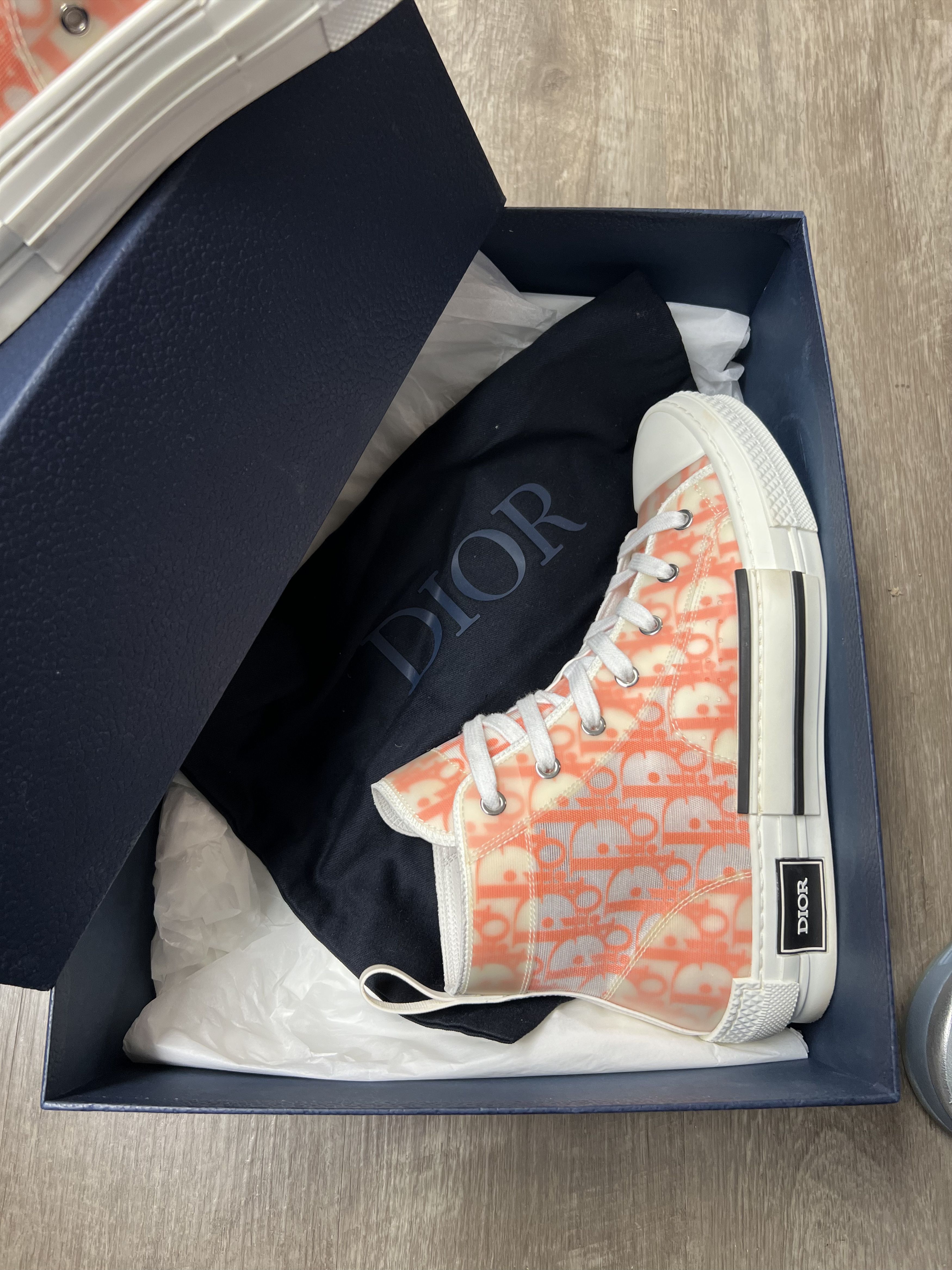 Dior DIOR B23 HIGH ORANGE OBLIQUE CANVAS Size US 8 / EU 41 - 8 Thumbnail