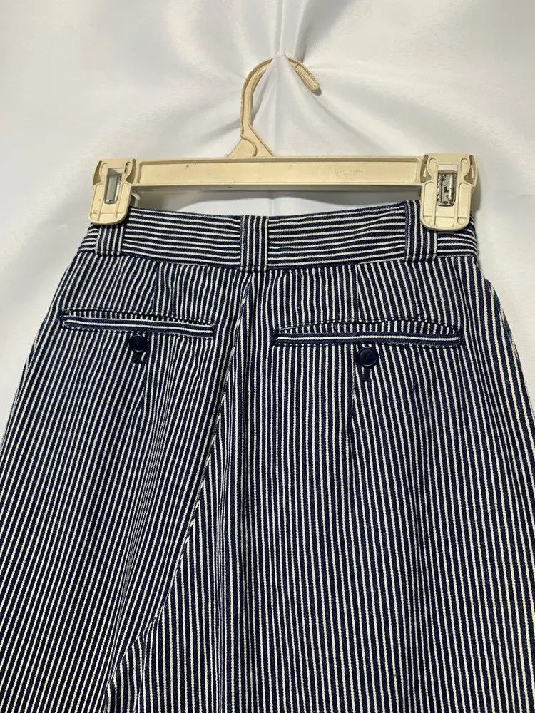 Issey Miyake Vintage Issey Miyake hickory stripe balloon denim pants Size 24" / US 00 / IT 34 - 13 Thumbnail