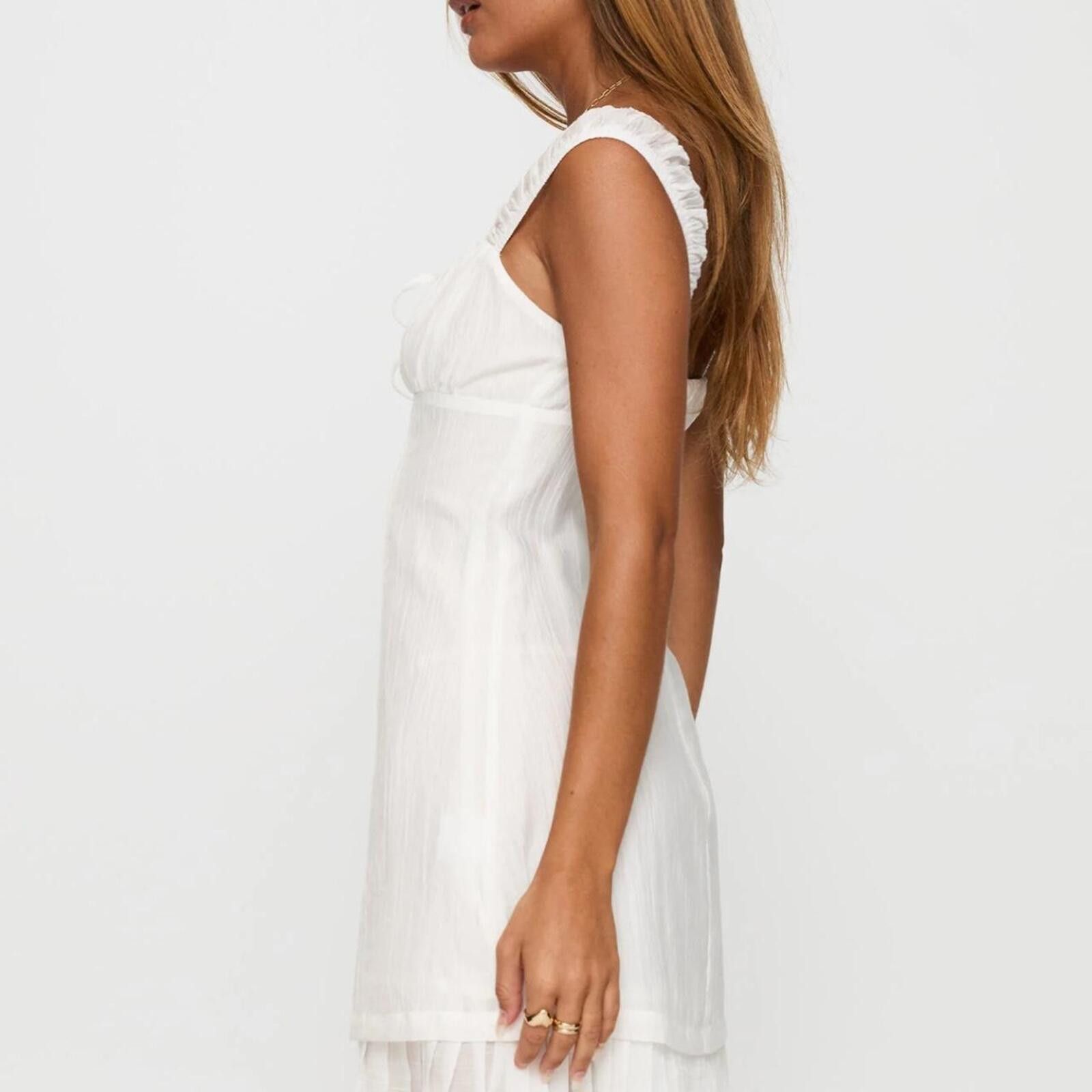 Other Princess Polly Eternally Yours Mini Dress White Size XS / US 0-2 / IT 36-38 - 4 Thumbnail
