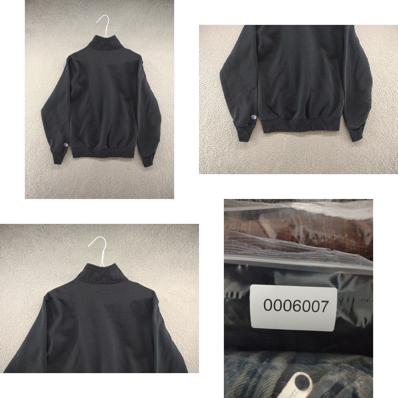 Champion Champion Eco Blank Black 1/4 Zip Pullover Sweatshirt Men S VTG Y2K Shirt Long Sleeve Lightweight Knit Zip PULLOVER Sweatshirt Mens Black Size US S / EU 44-46 / 1 - 8 Thumbnail