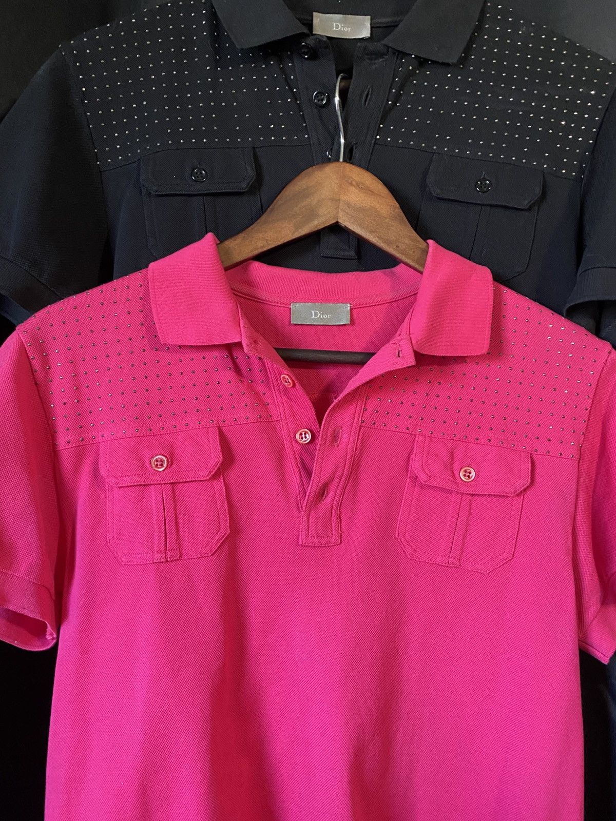 Dior Dior Homme SS06 Studded Pink Polo Size US XS / EU 42 / 0 - 2 Thumbnail