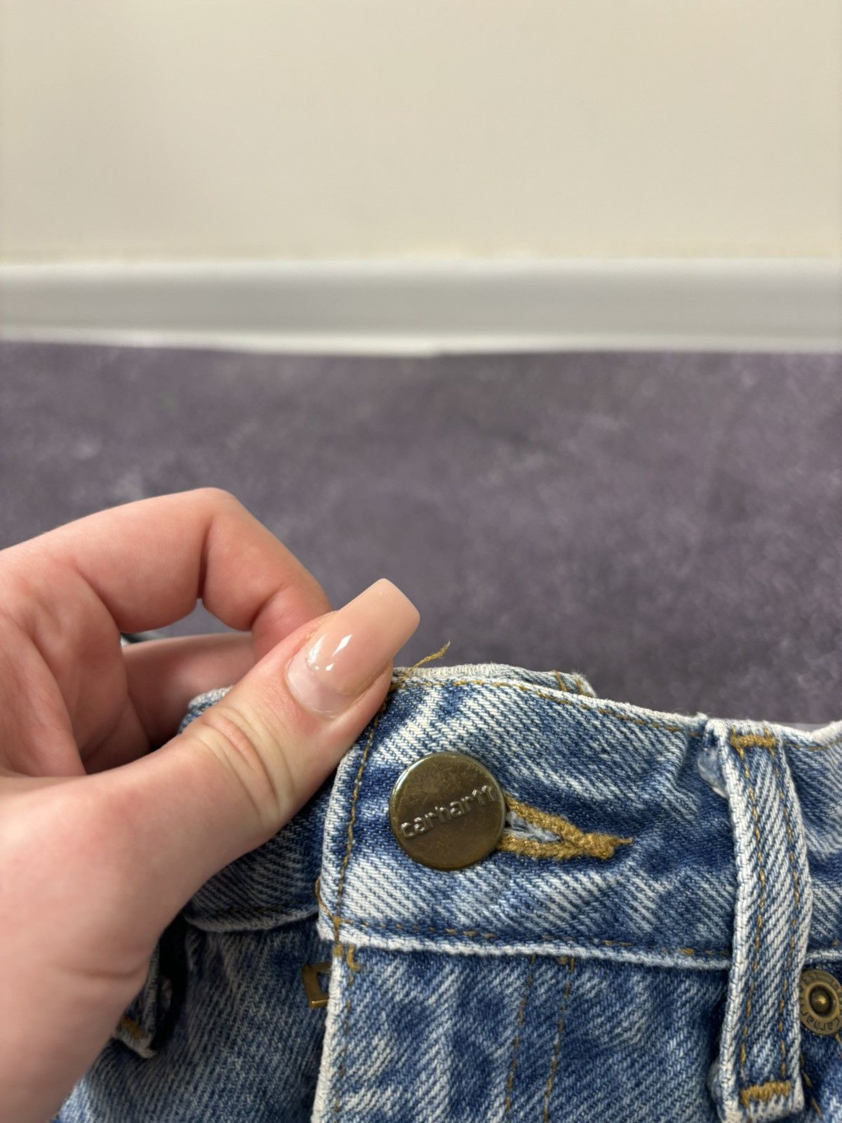 Carhartt Vintage Carhartt USA Faded Washed Blue Hype Denim Jeans Size US 32 / EU 48 - 12 Thumbnail