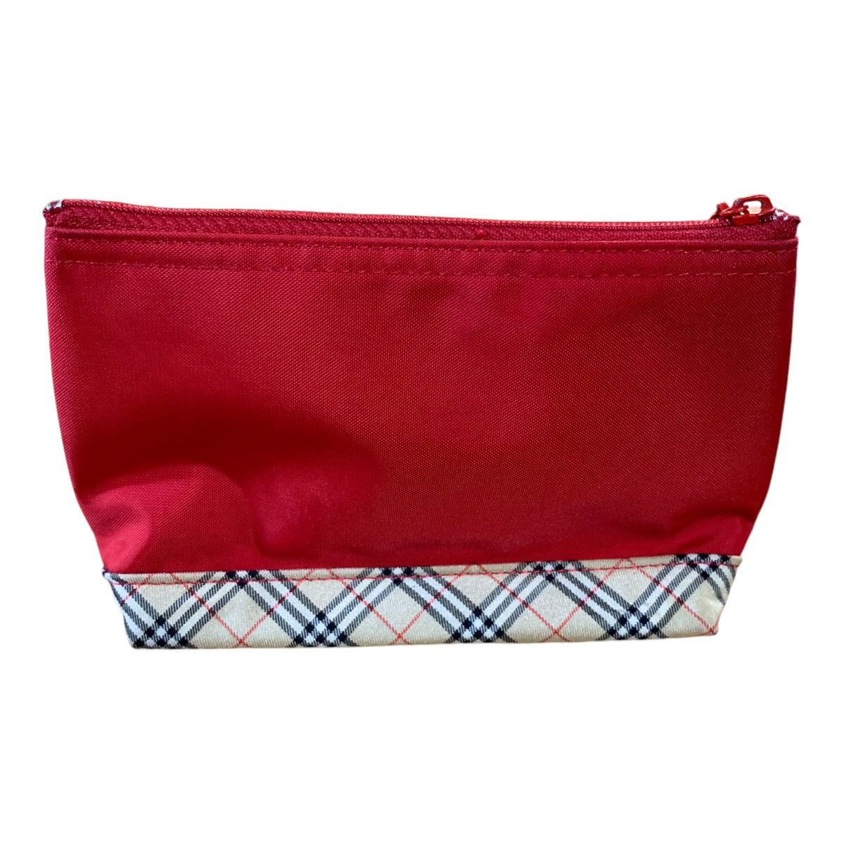 Burberry Burberry Cosmetic Red Nova Check Pouch Bag Size ONE SIZE - 6 Thumbnail