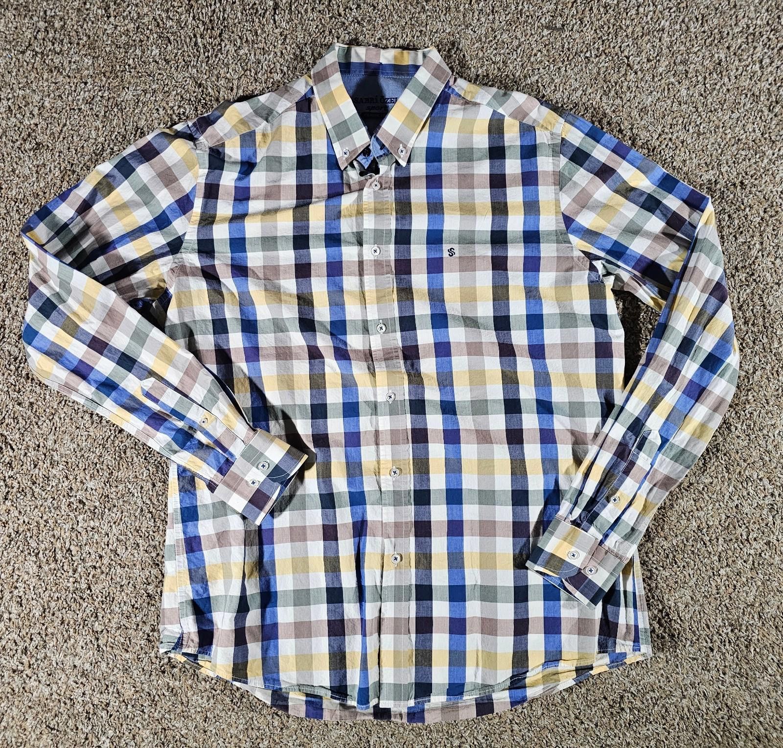 Other Sabri Özel Large Button Up Windowpane LS Shirt Size US L / EU 52-54 / 3 - 1 Thumbnail