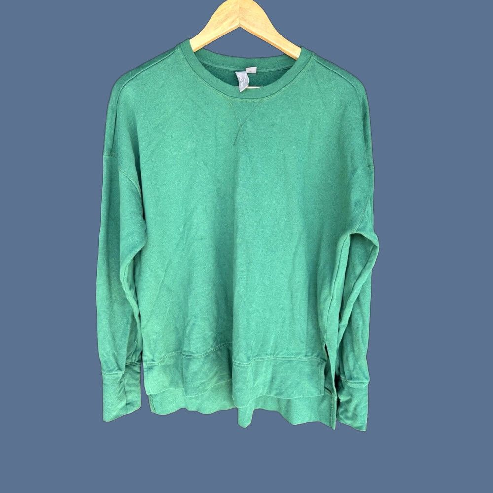 Sweaty Betty Sweaty Betty Womens Knit Crew Neck Long Sleeve Pullover Sweater Top Size 8 Green Regular Mens? Wait. Size M / US 6-8 / IT 42-44 - 1 Thumbnail