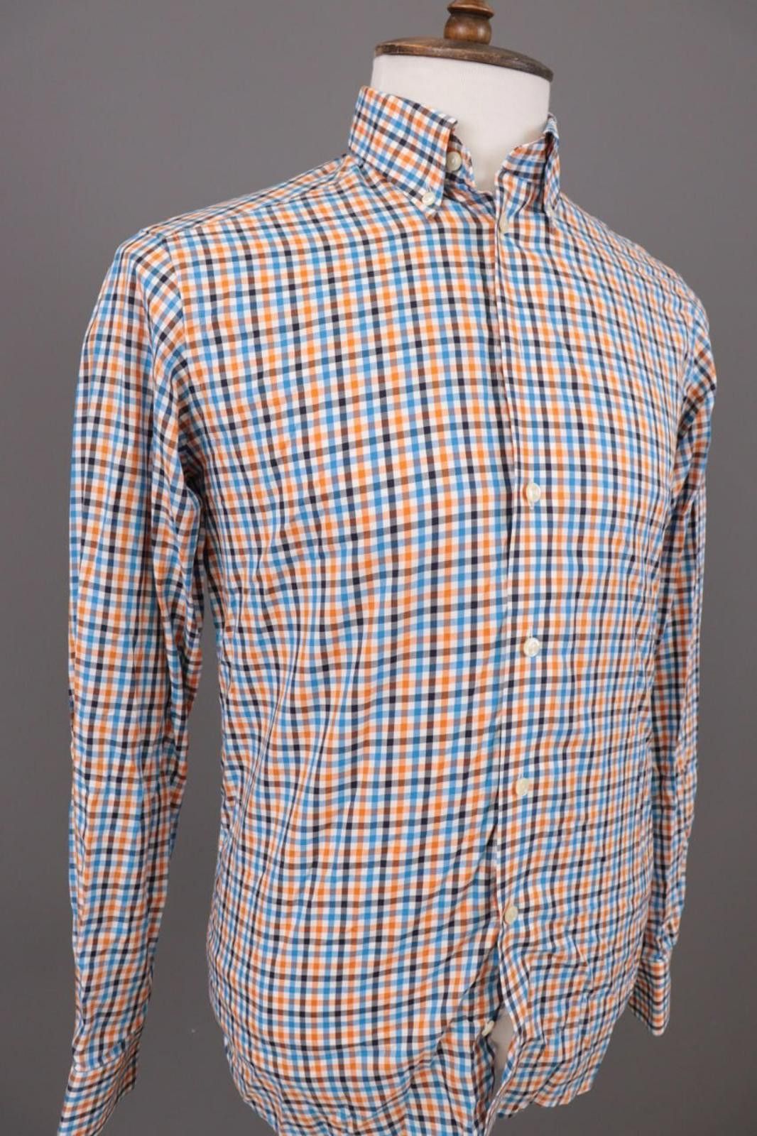 Eton Eton Contemporary Multicolor Check Shirt Size 38 / 15 Size US M / EU 48-50 / 2 - 6 Thumbnail
