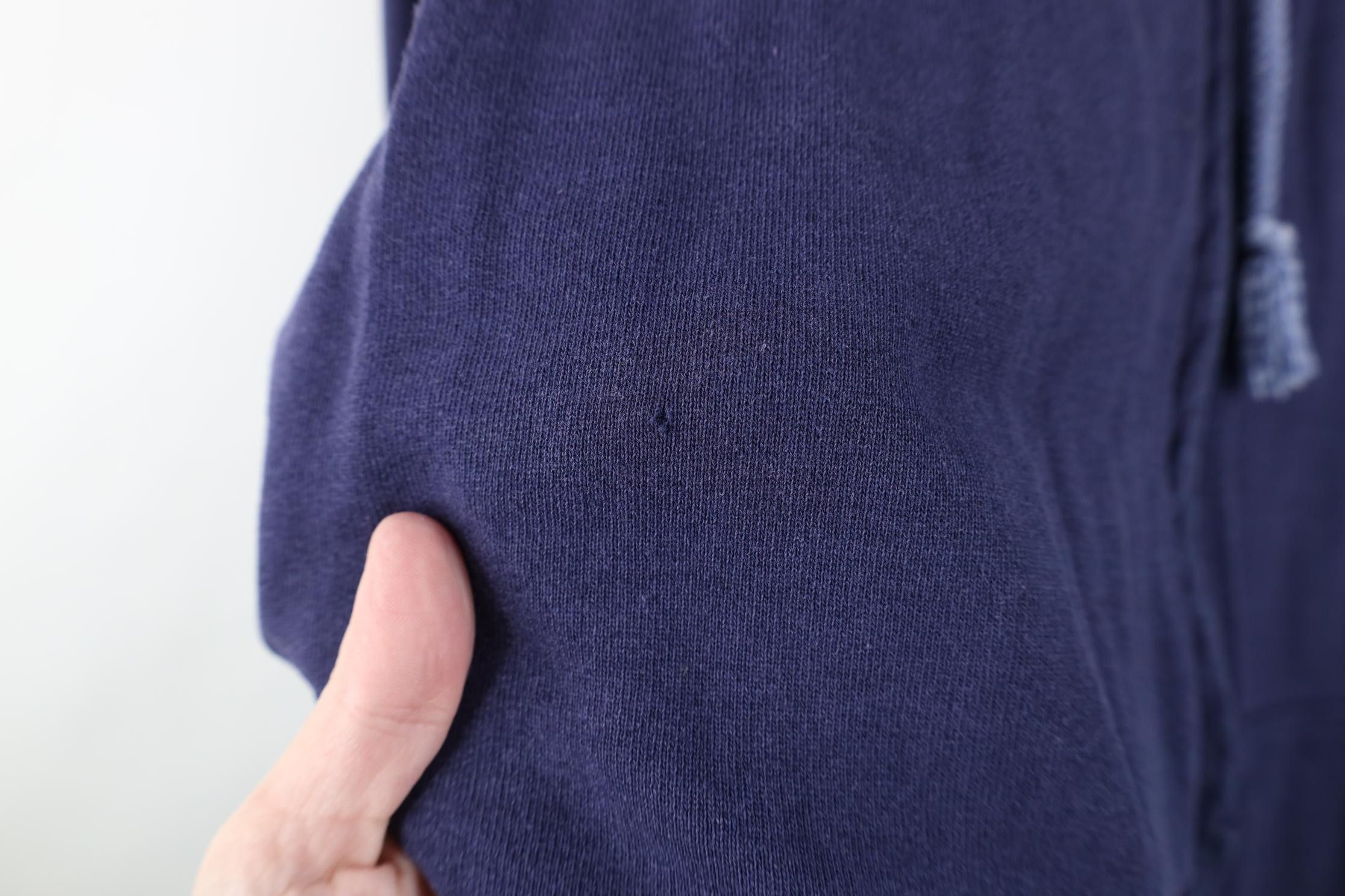 Vintage Vintage 90s Streetwear Blank Full Zip Hoodie Sweatshirt Blue Size US XL / EU 56 / 4 - 9 Thumbnail
