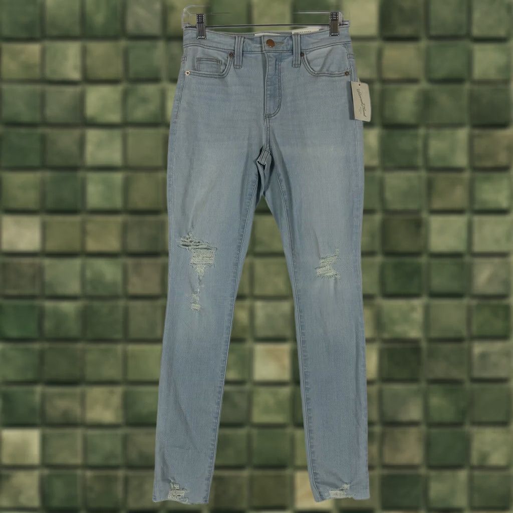 Vintage VINTAGE? No — Universal Thread High-Rise Skinny Jeans Women's 0 / 25 Light Wash NWT Size 25" / US 0 / IT 36 - 1 Thumbnail