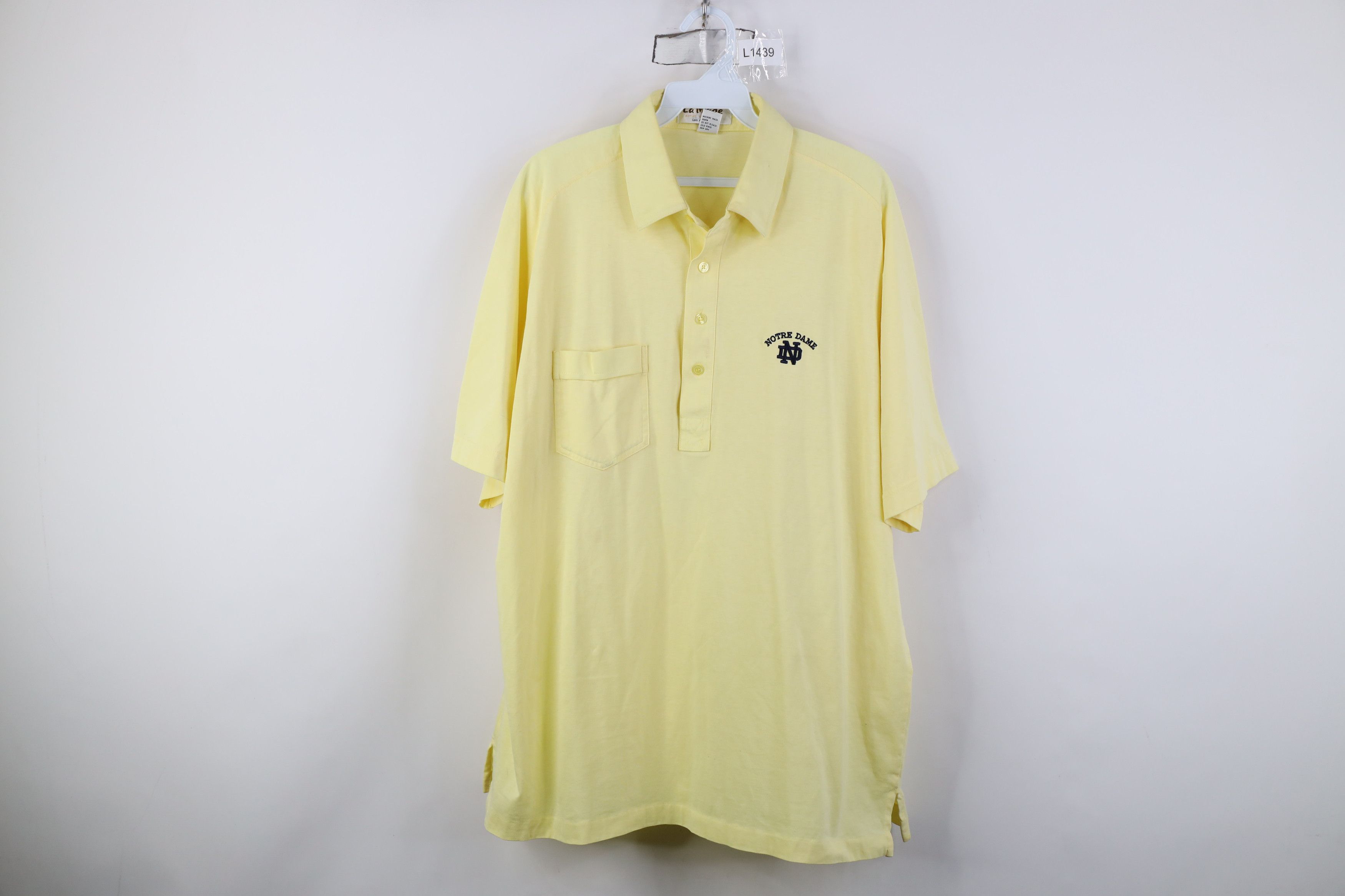 Vintage Vintage 70s 80s Notre Dame University Collared Golf Polo USA Size US XL / EU 56 / 4 - 1 Thumbnail