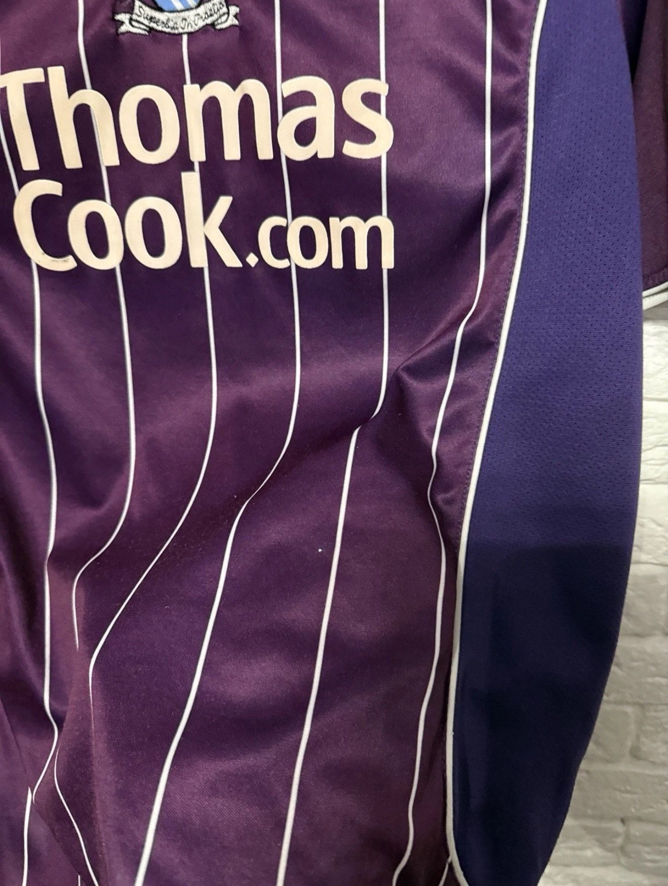 Le Coq Sportif Vintage Le Coq Sportif Manchester City 07/08 Away Jersey Size US M / EU 48-50 / 2 - 5 Thumbnail